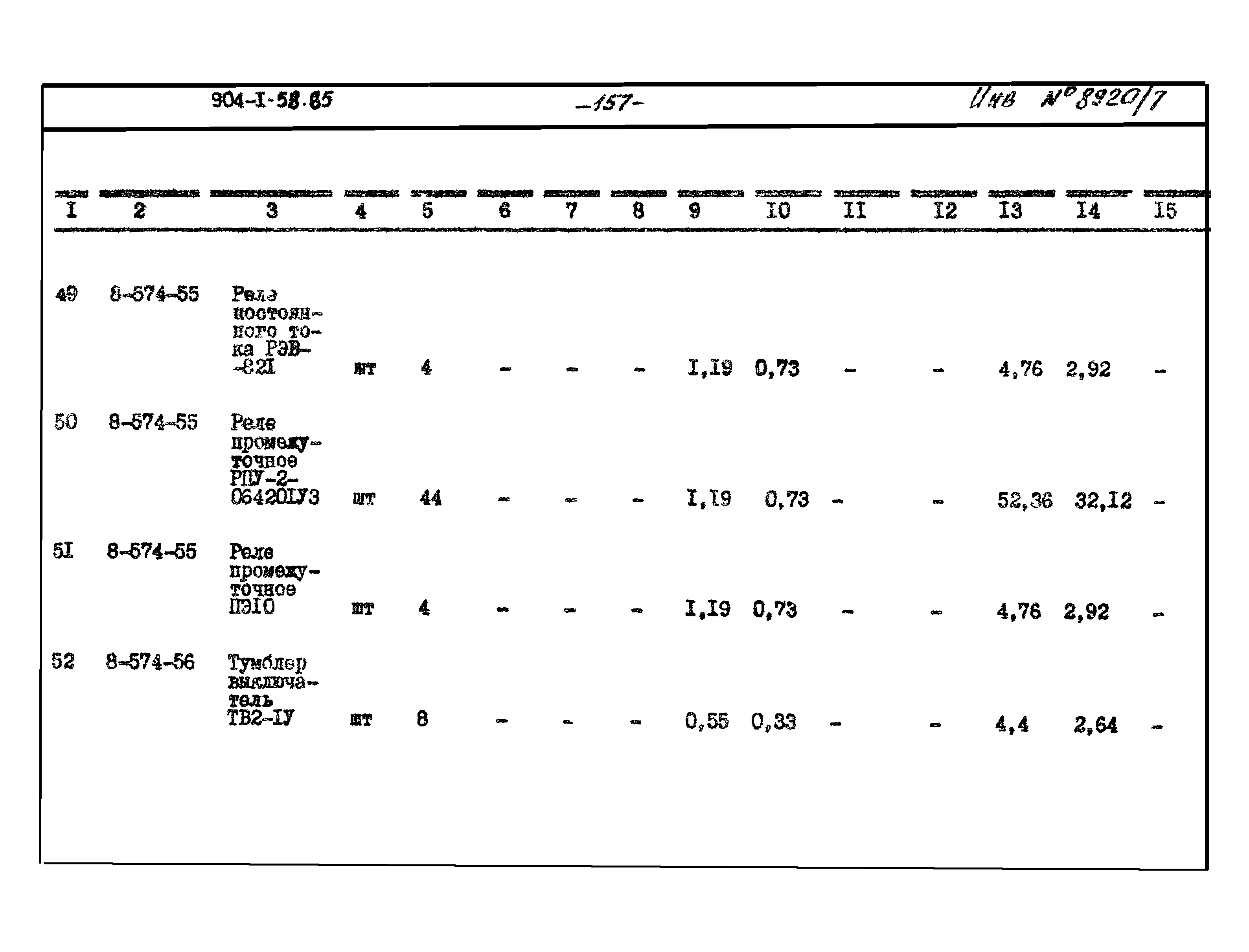 Типовой проект 904-1-58.85