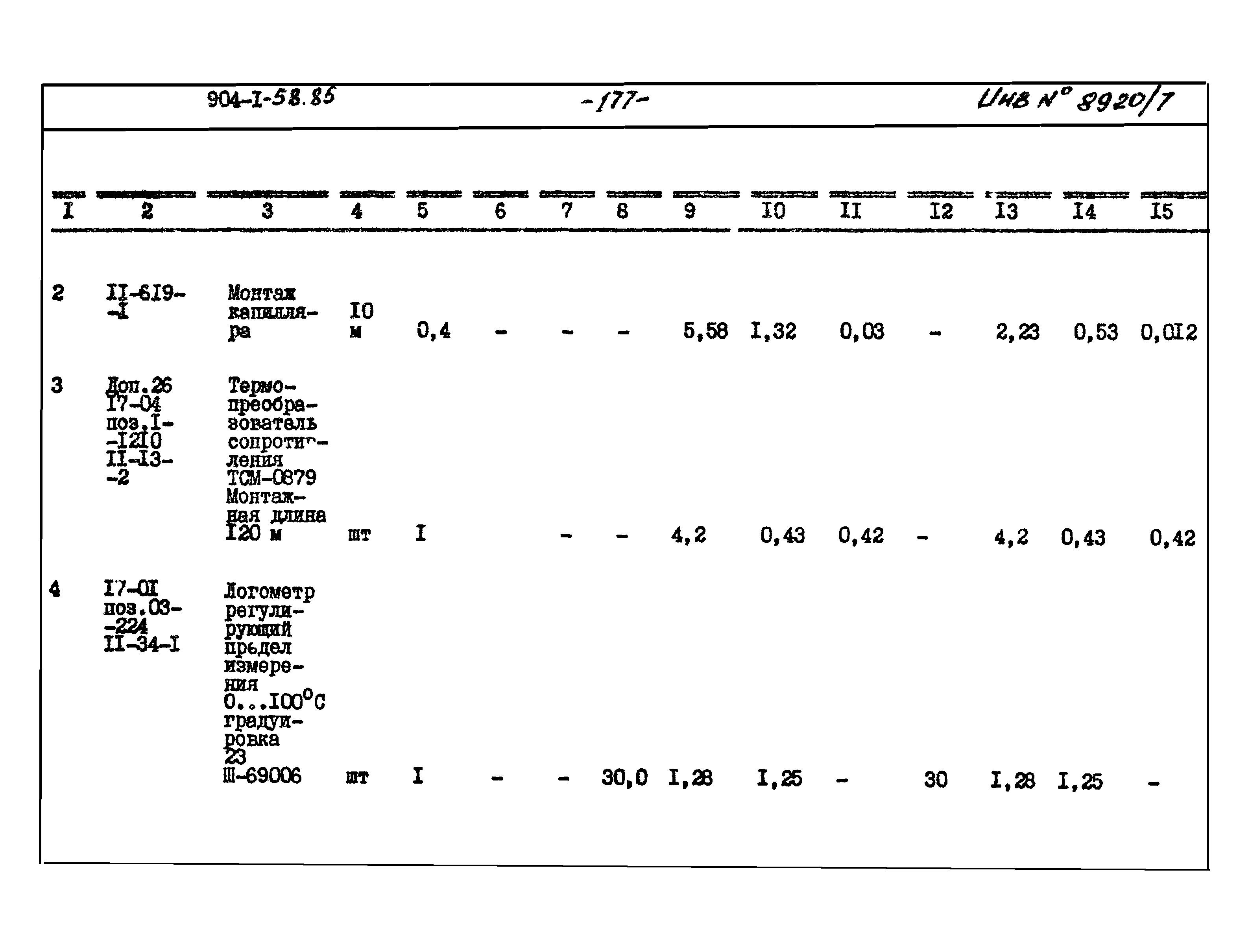 Типовой проект 904-1-58.85
