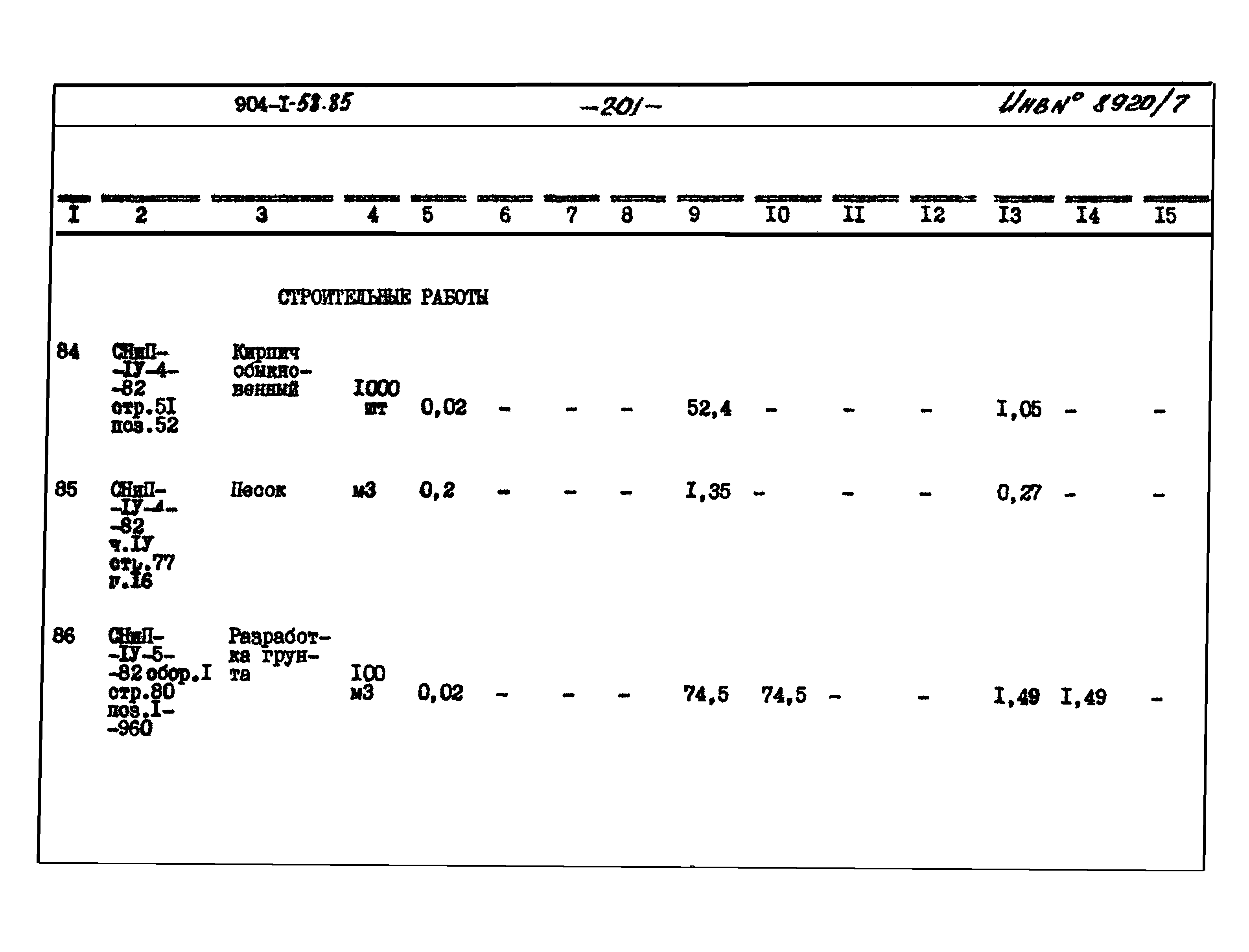 Типовой проект 904-1-58.85