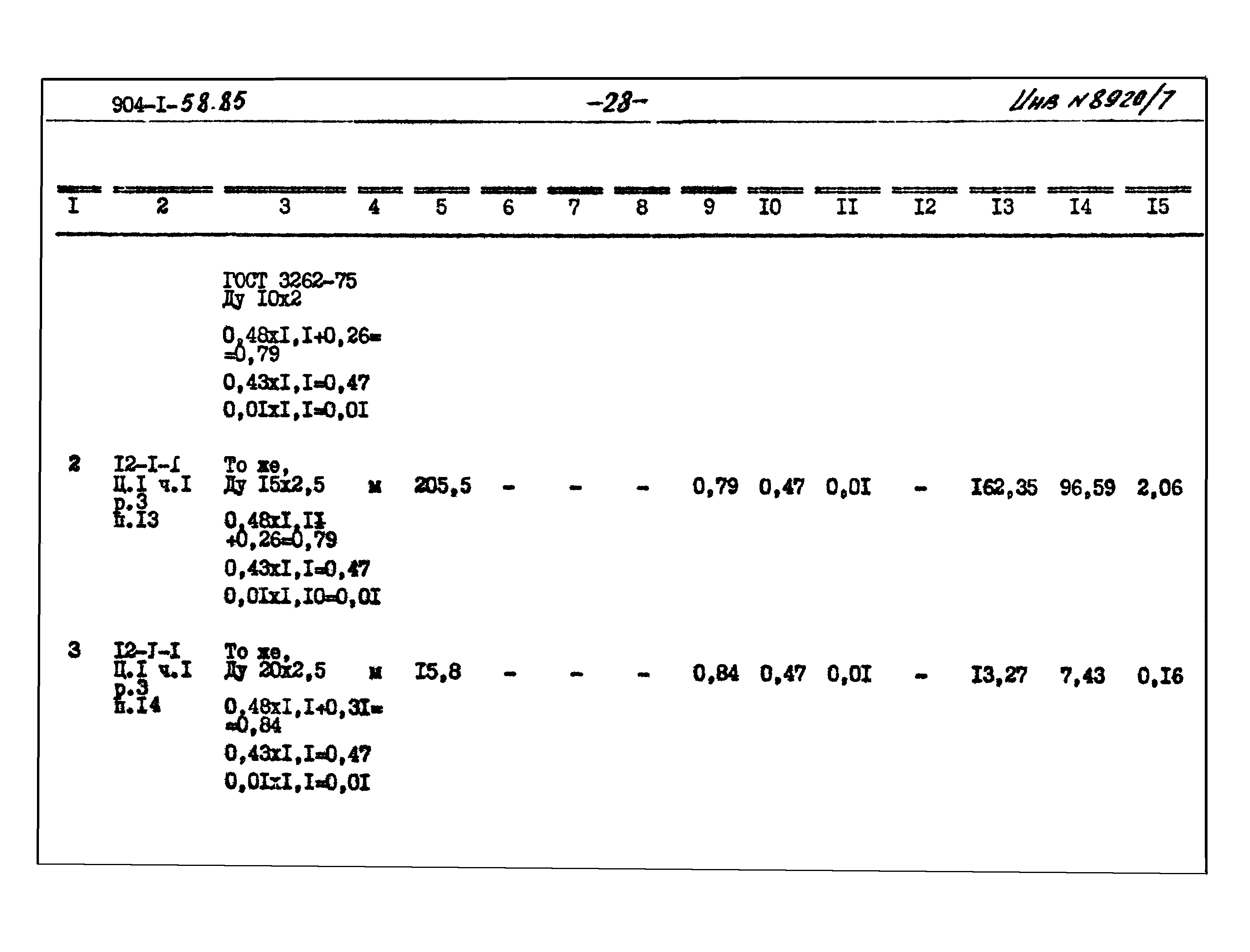 Типовой проект 904-1-58.85
