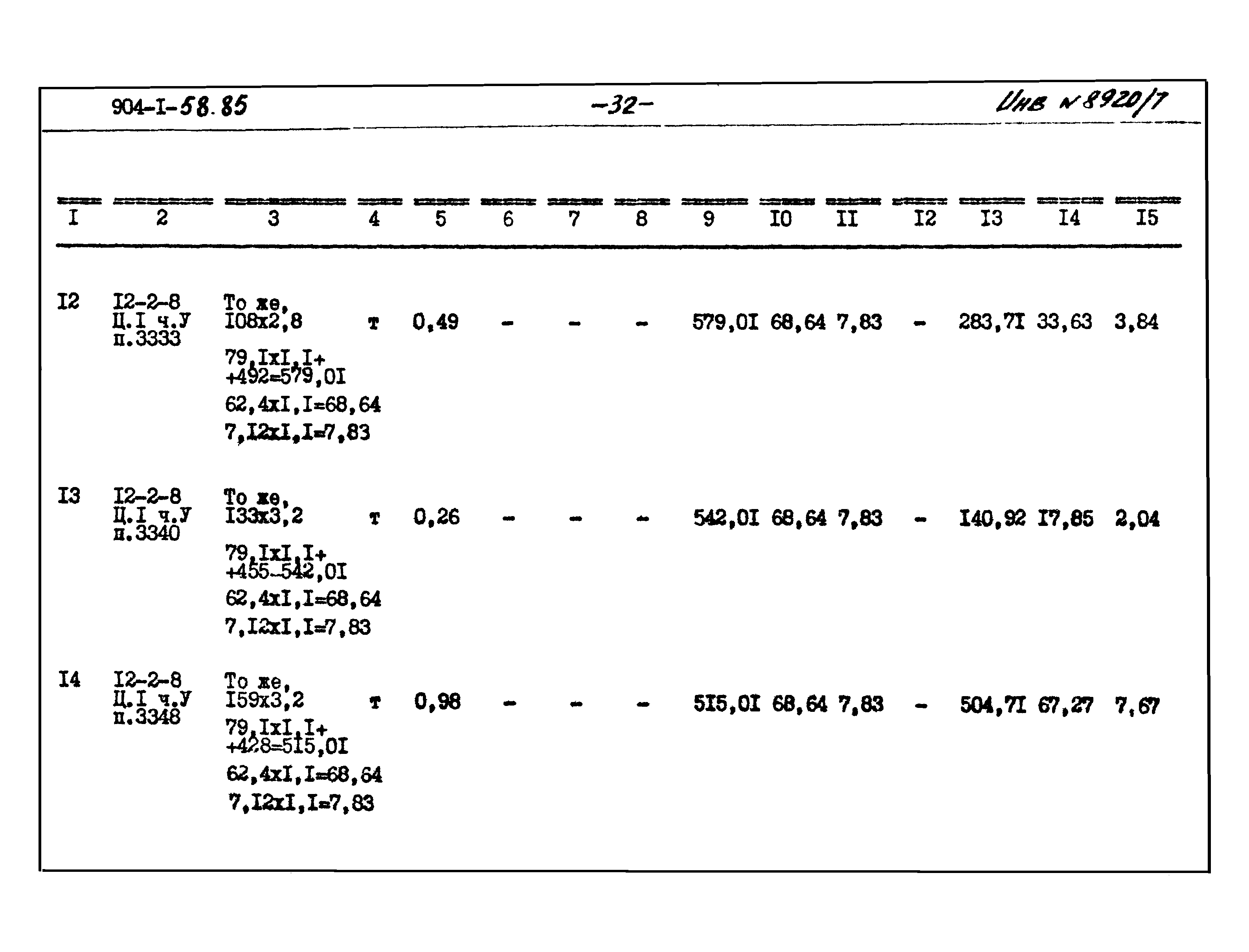 Типовой проект 904-1-58.85
