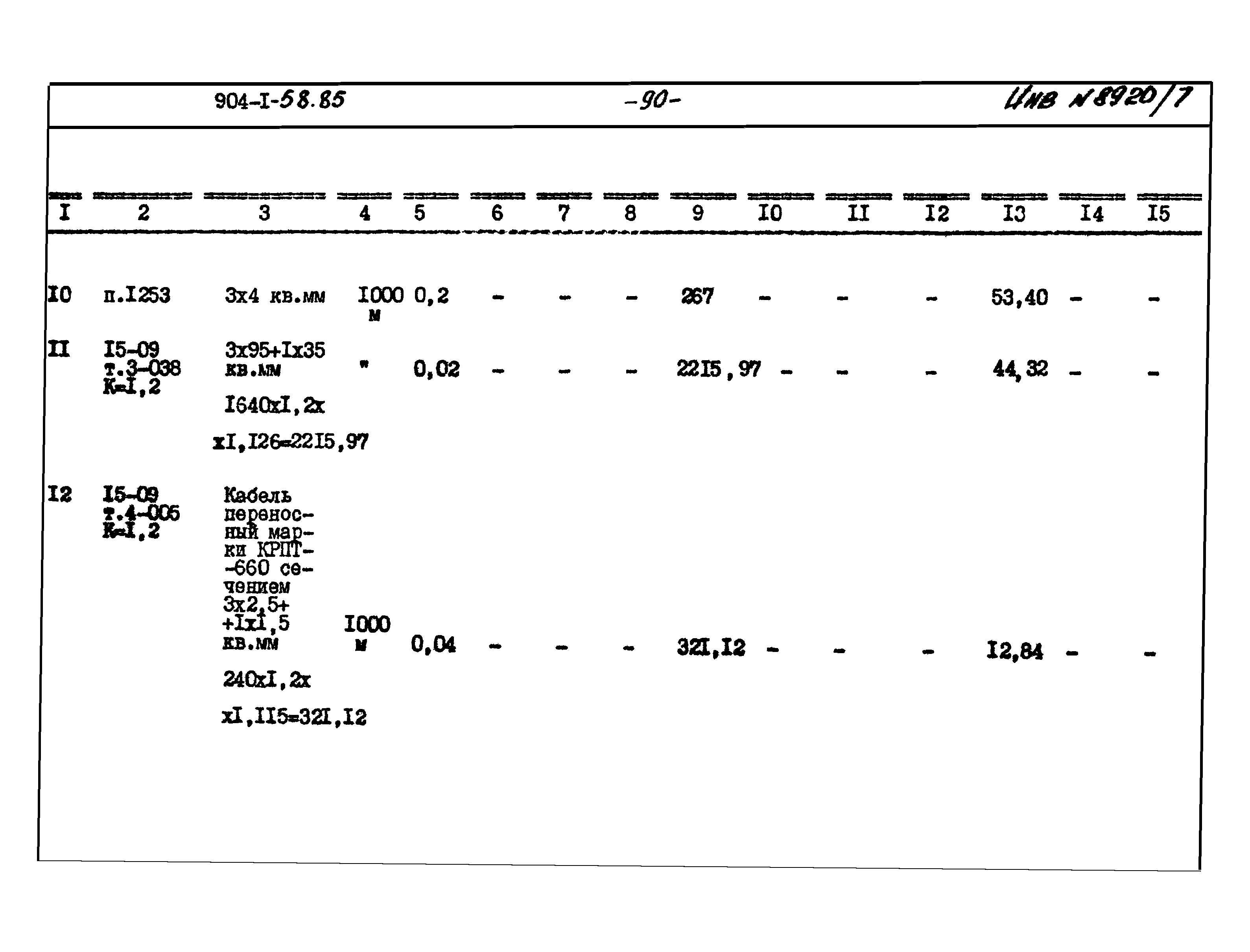 Типовой проект 904-1-58.85