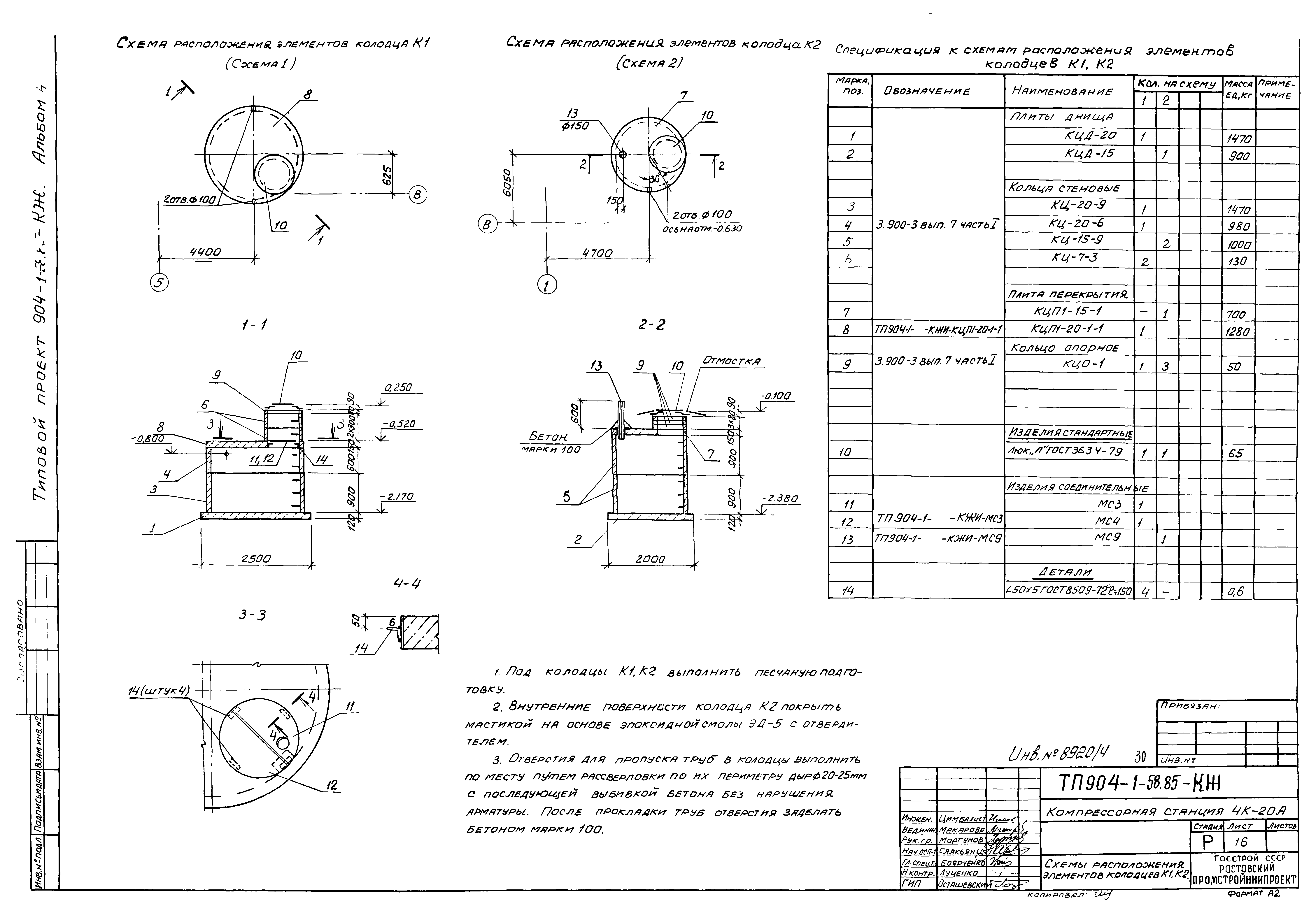 Типовой проект 904-1-58.85