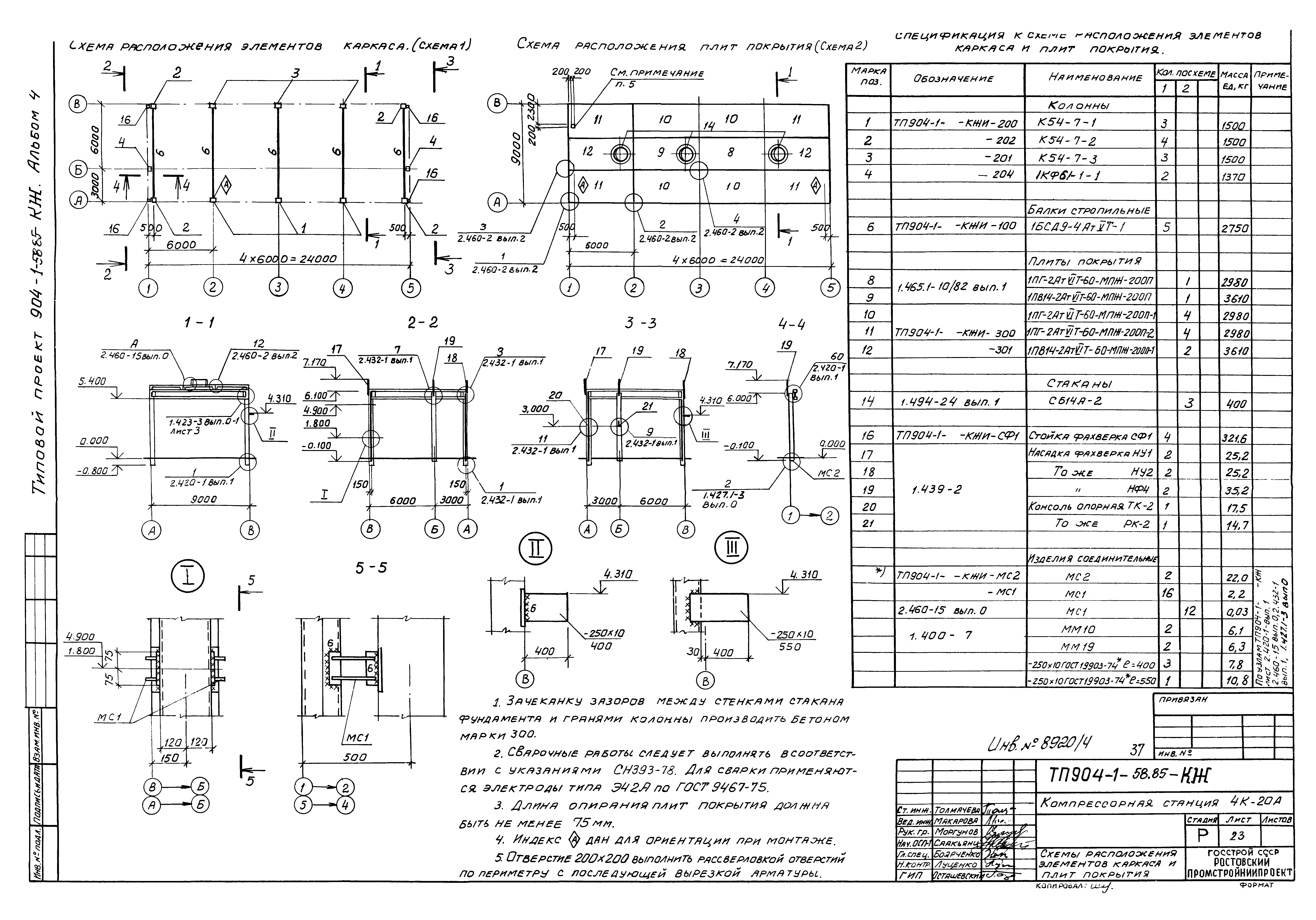 Типовой проект 904-1-58.85