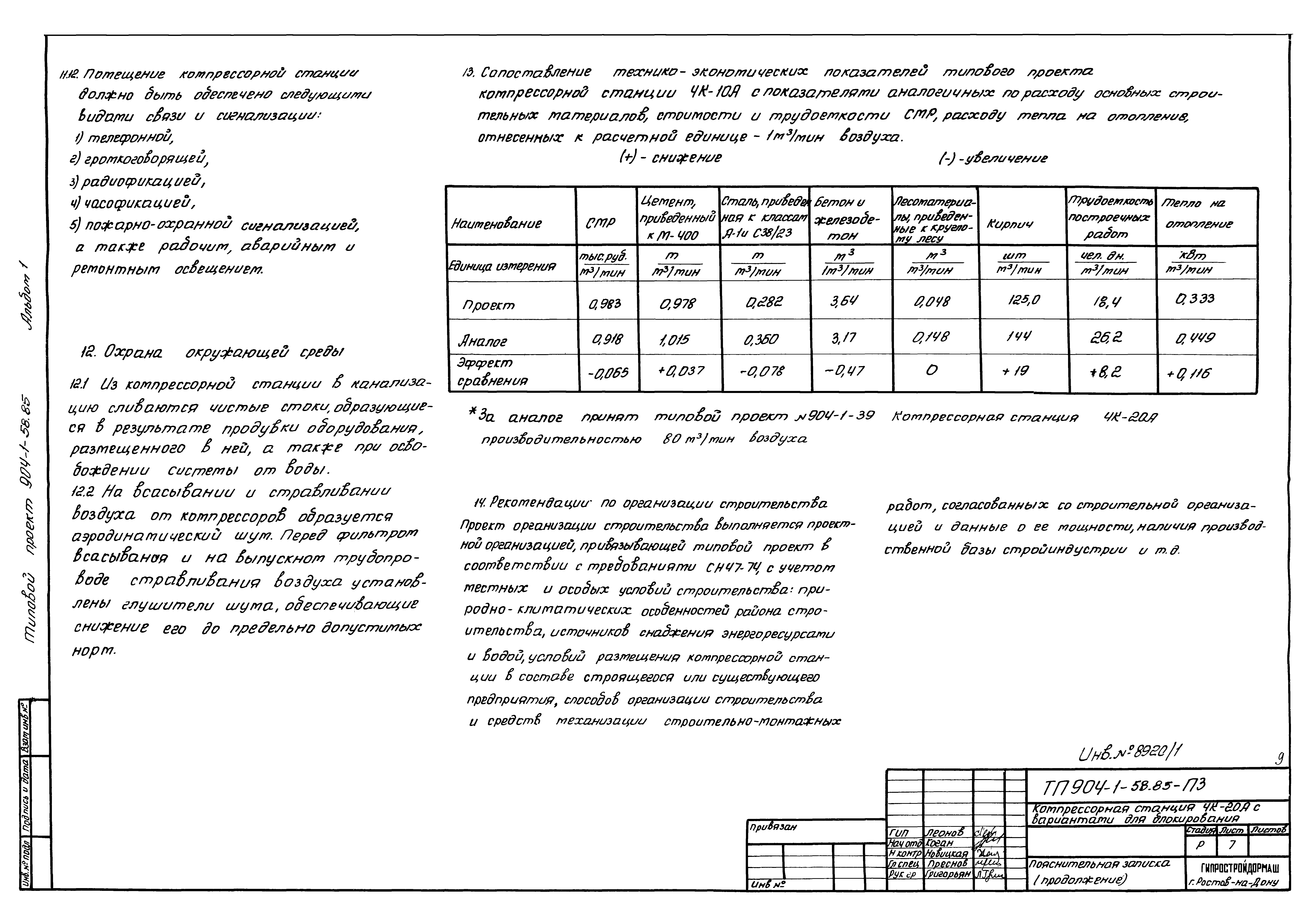 Типовой проект 904-1-58.85