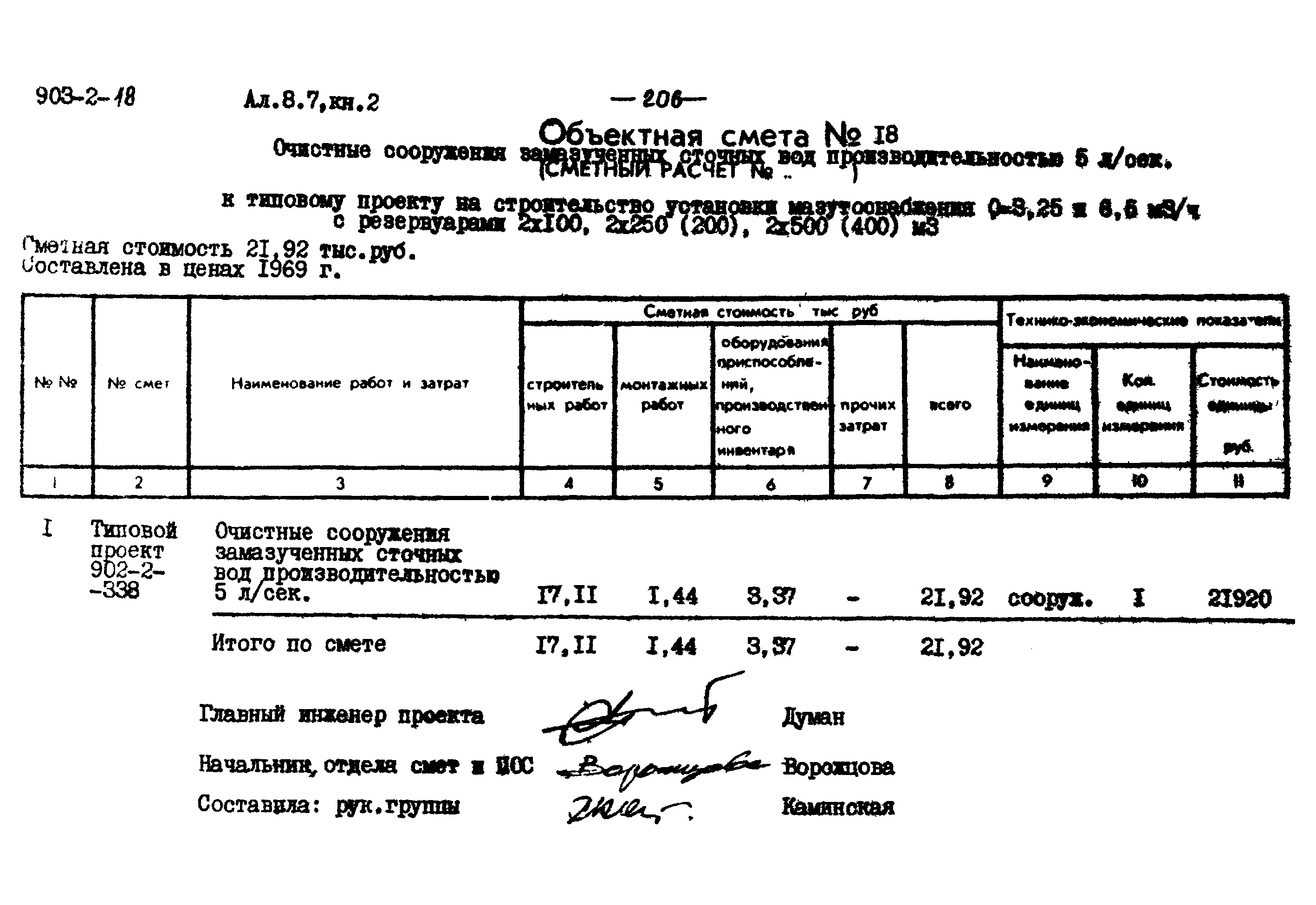 Типовой проект 903-2-18