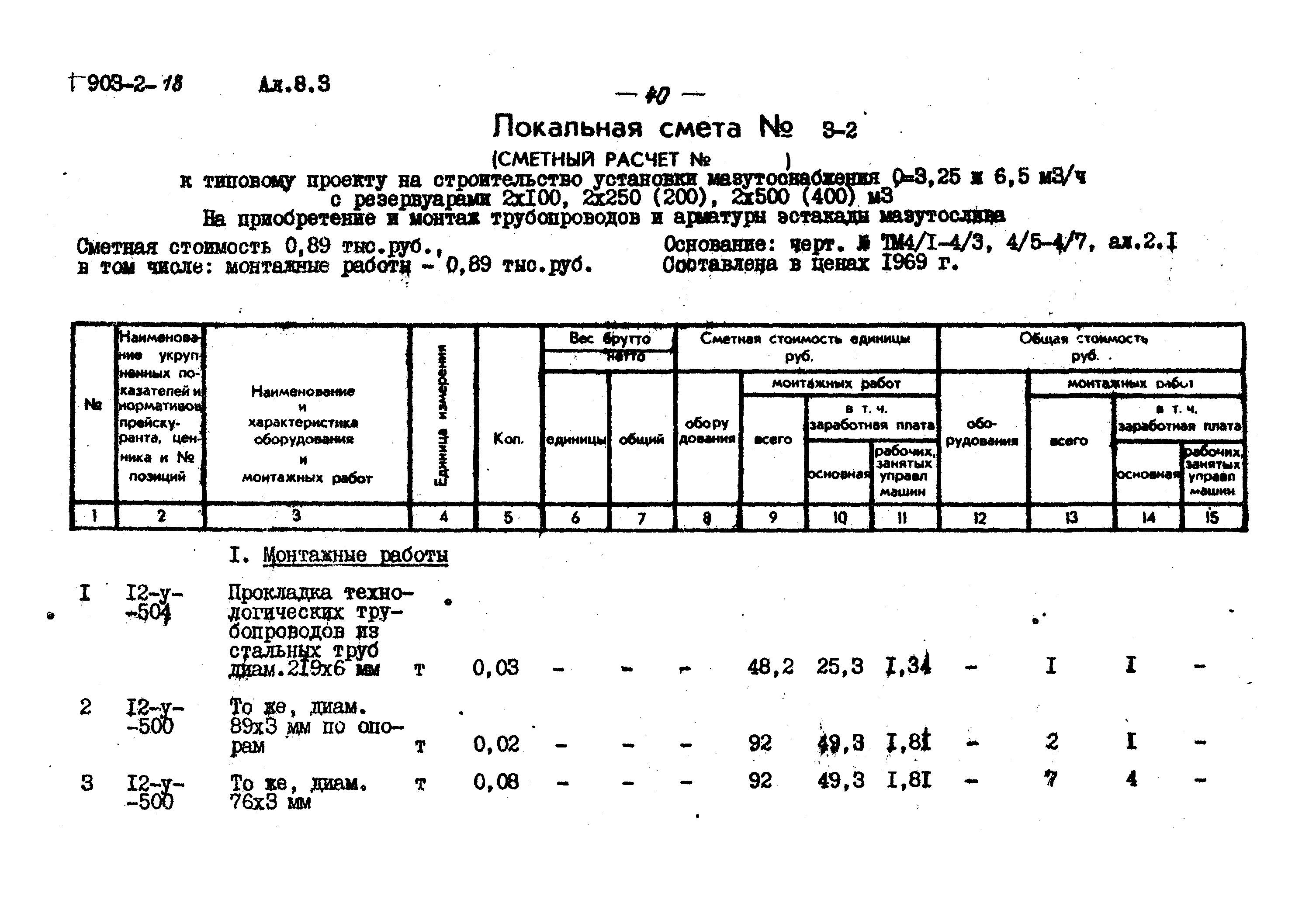 Типовой проект 903-2-18
