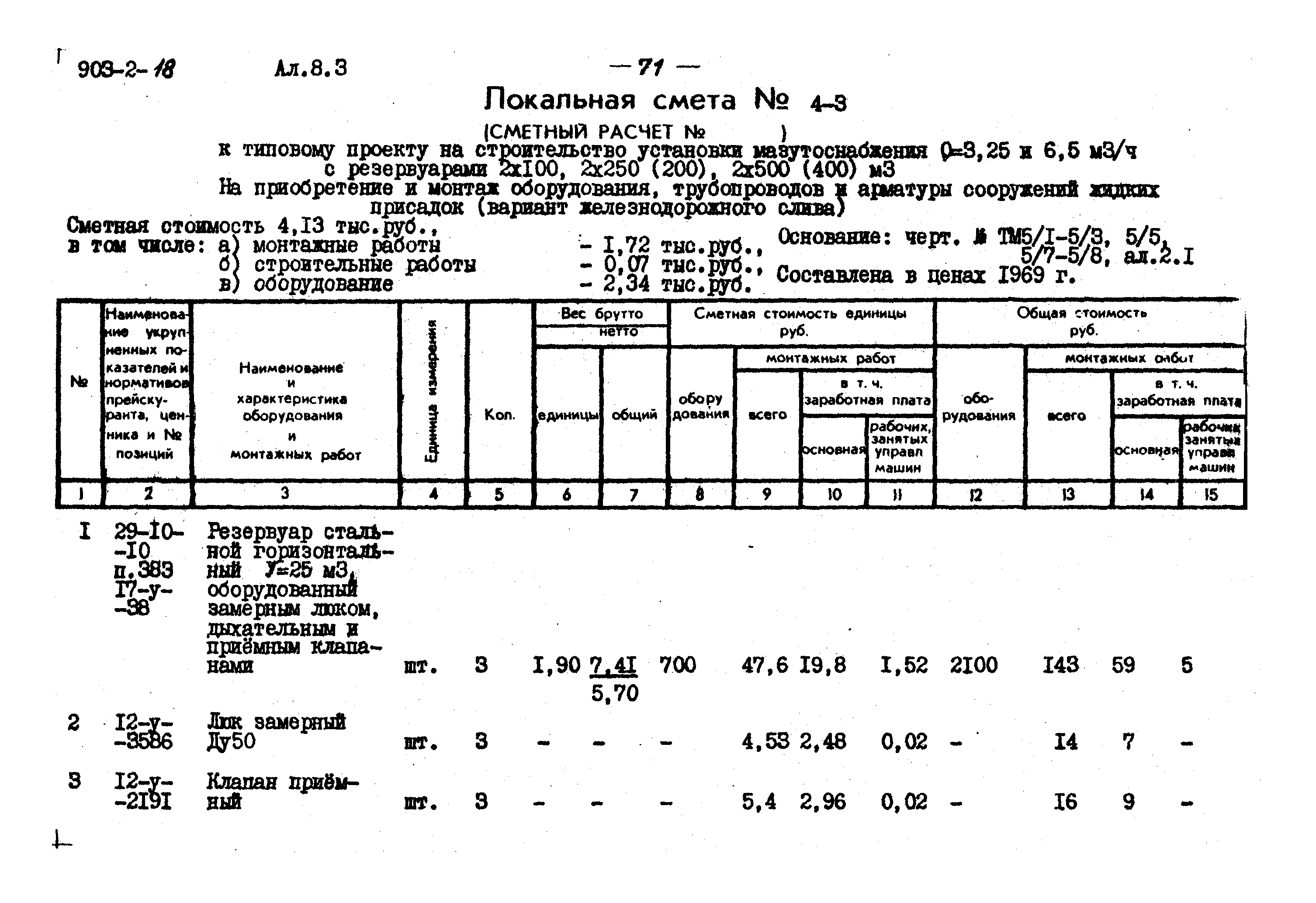 Типовой проект 903-2-18