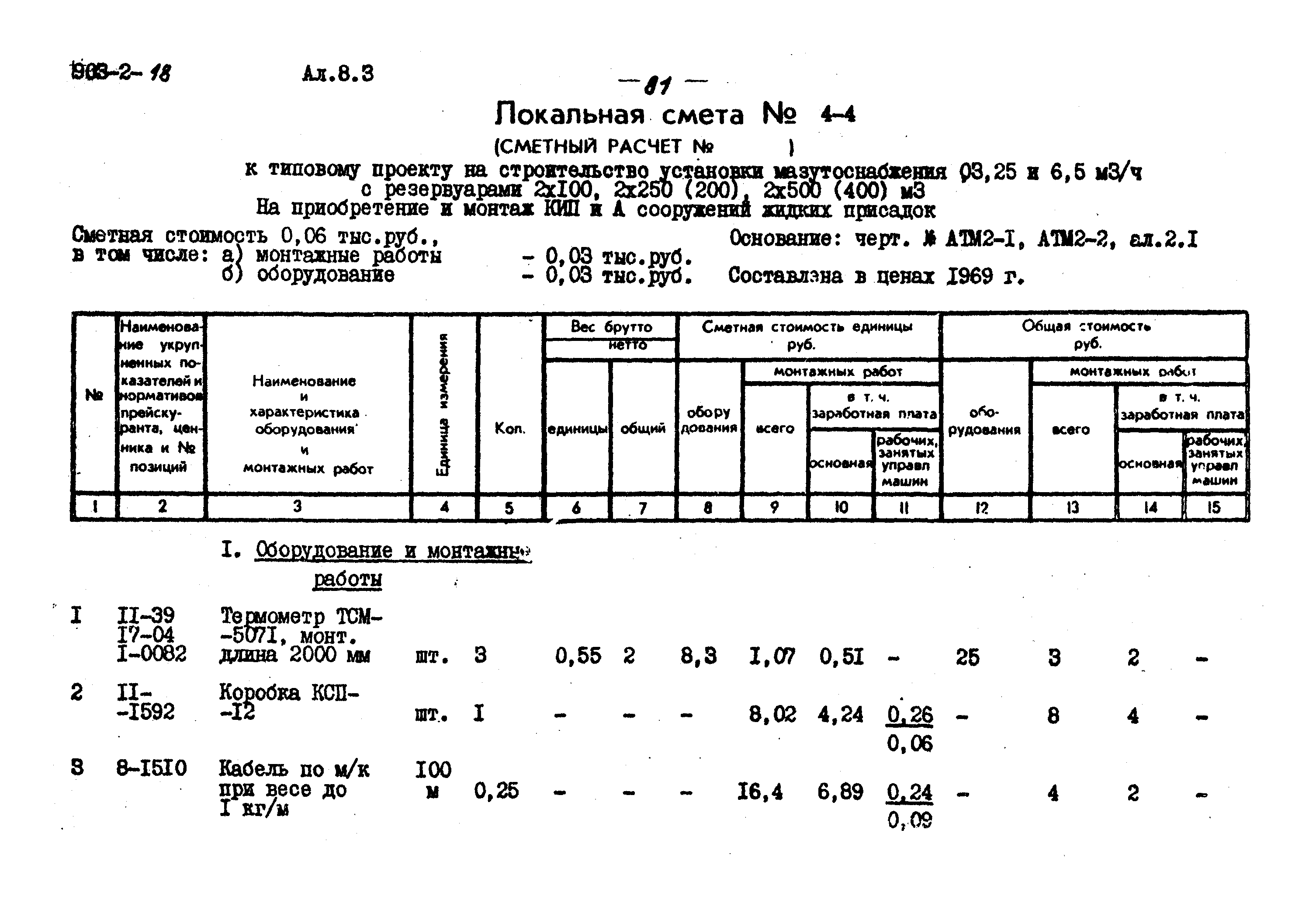 Типовой проект 903-2-18