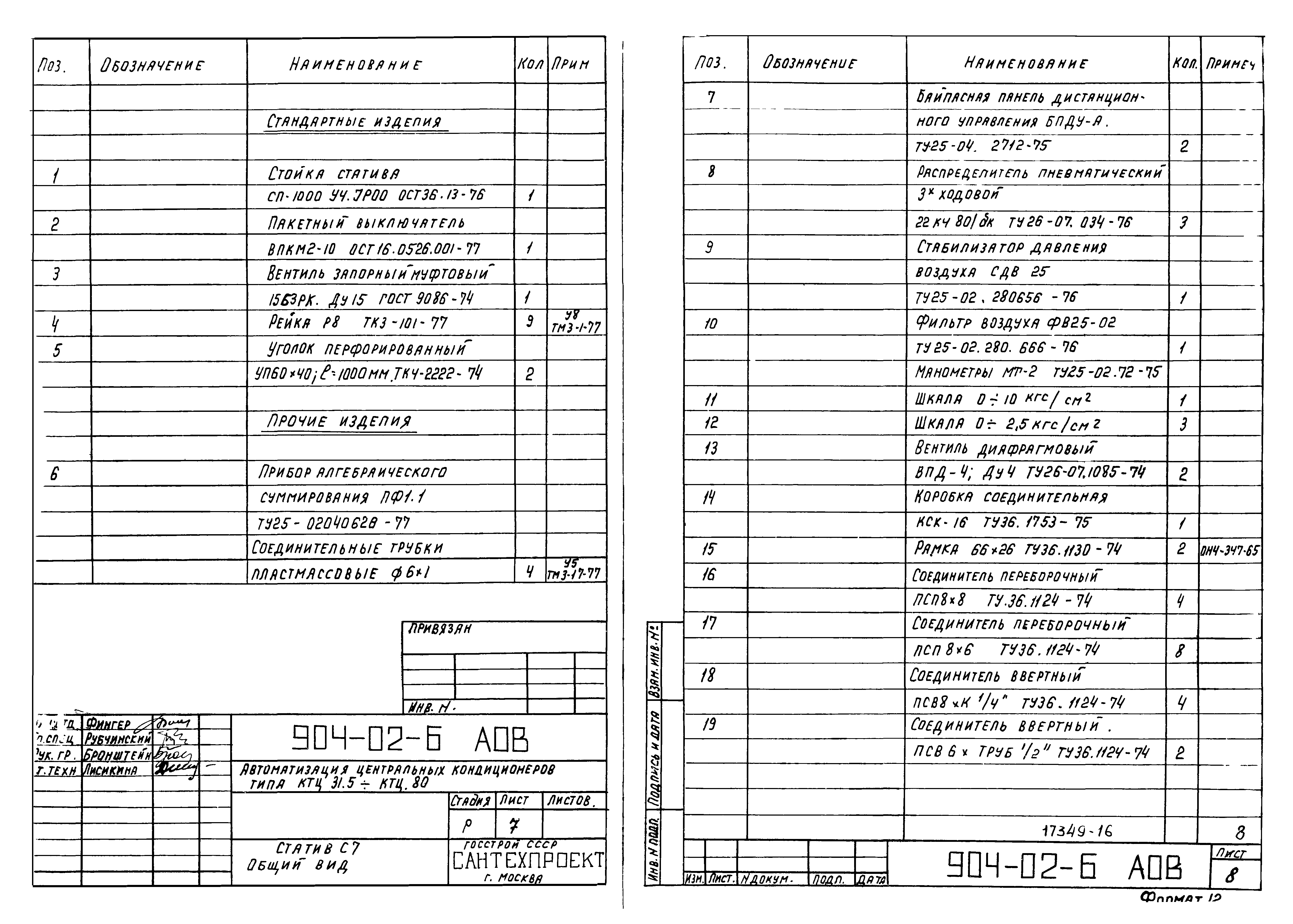 Типовые проектные решения 904-02-6