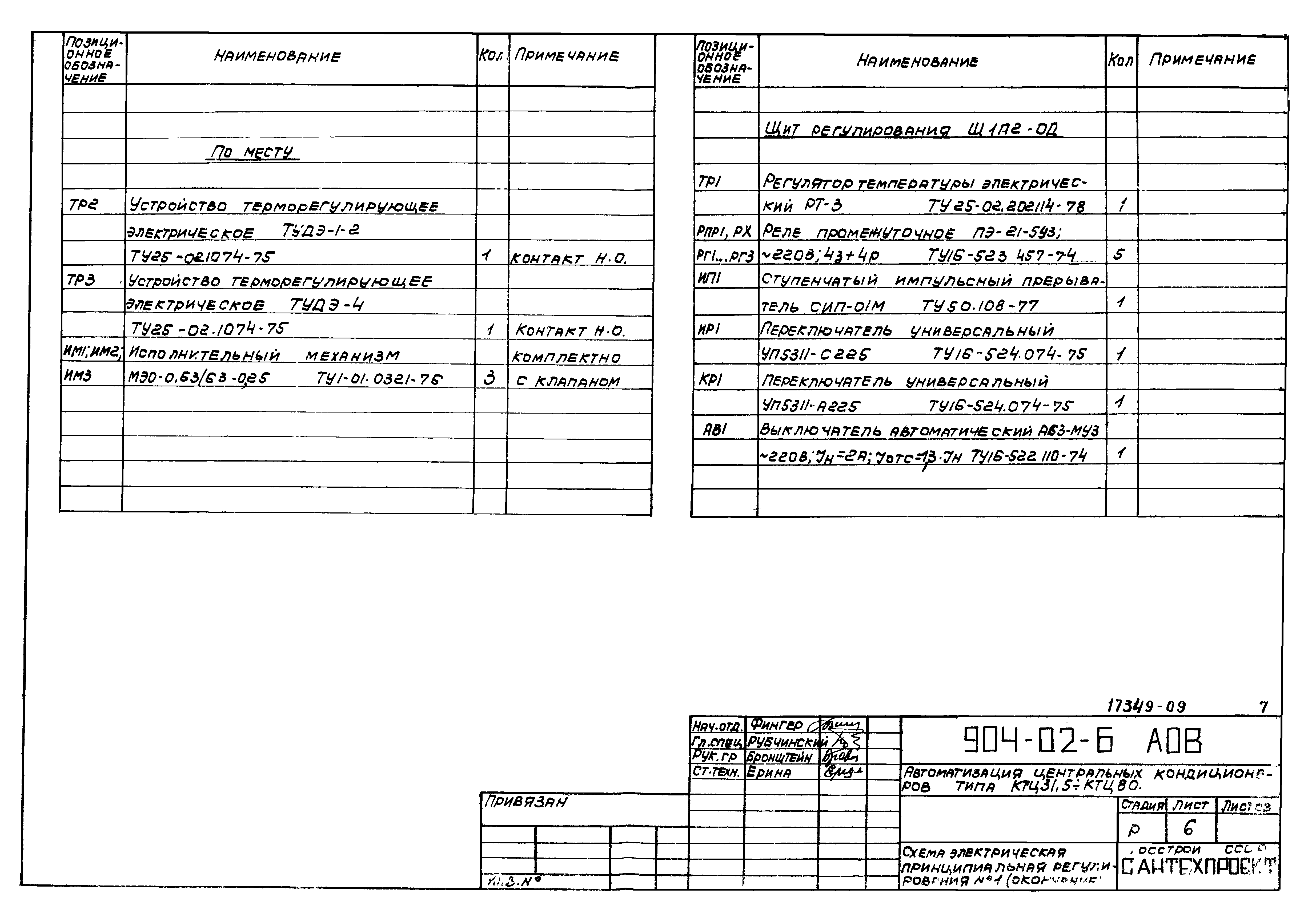 Типовые проектные решения 904-02-6