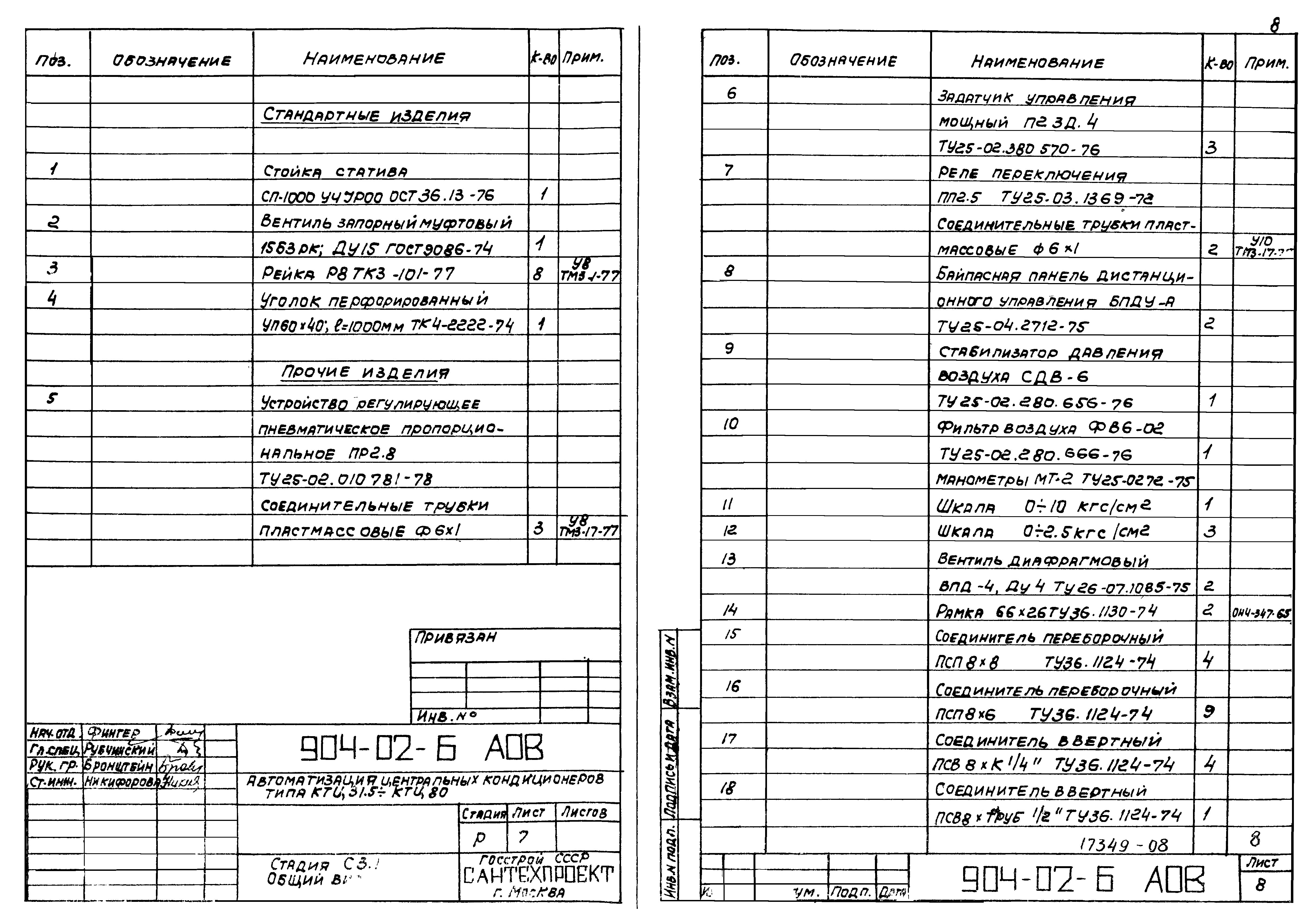 Типовые проектные решения 904-02-6