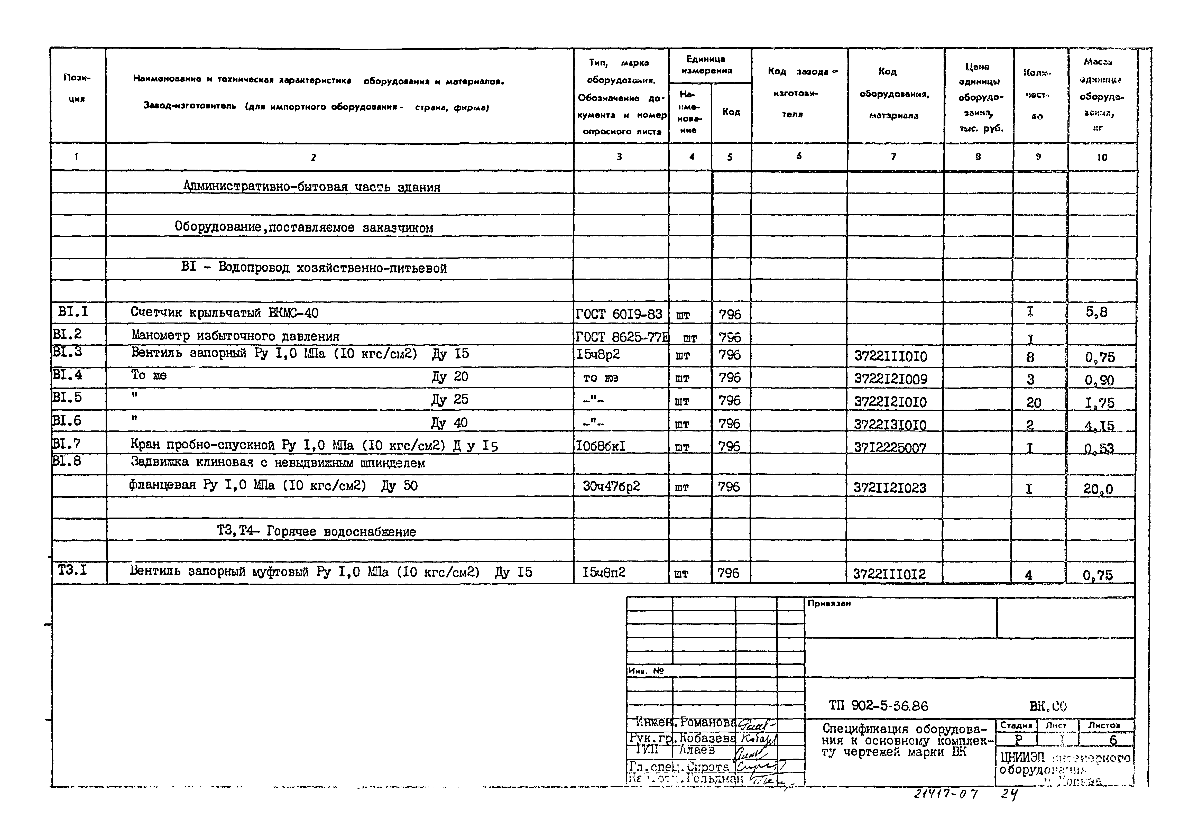 Типовой проект 902-5-36.86