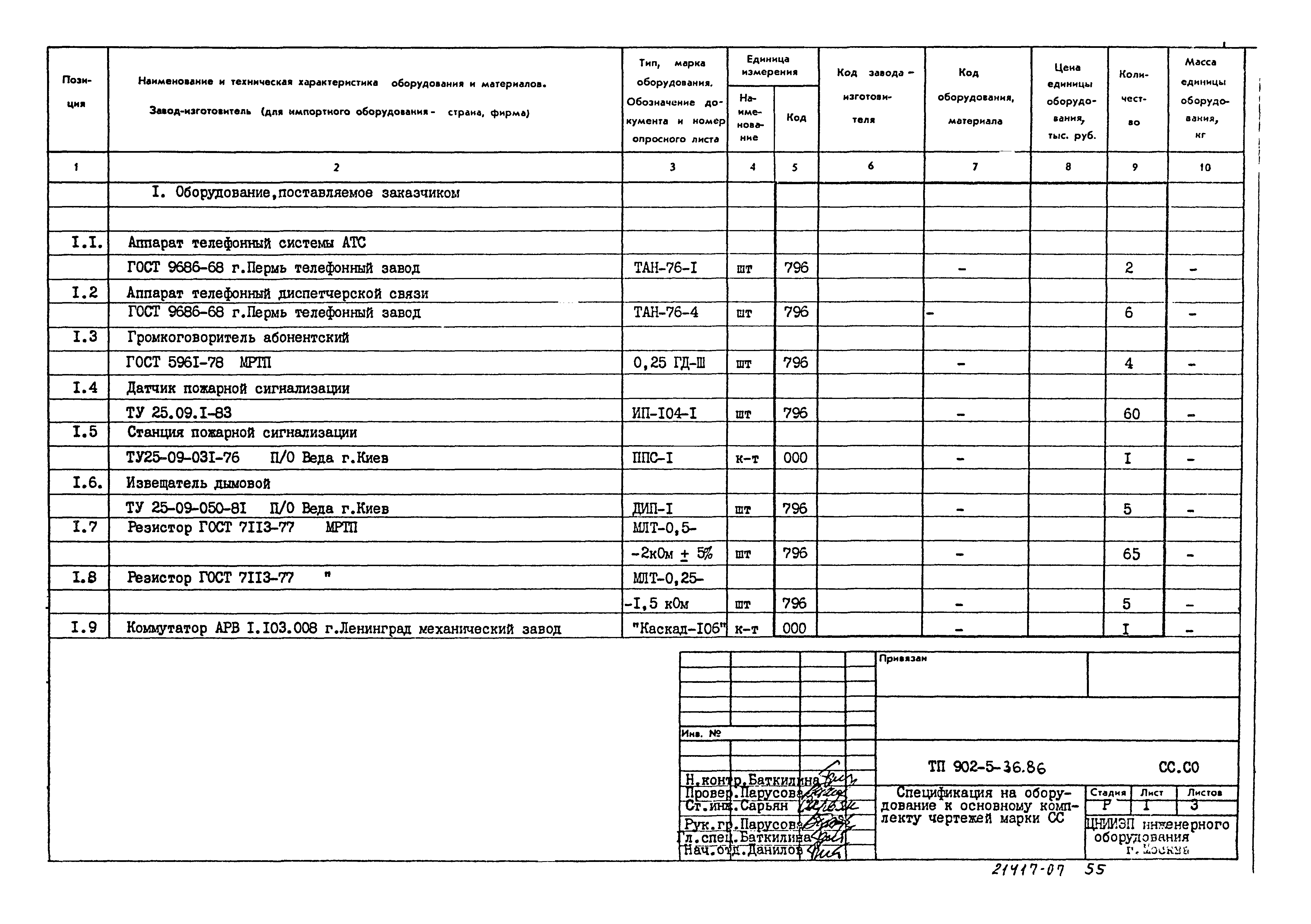 Типовой проект 902-5-36.86