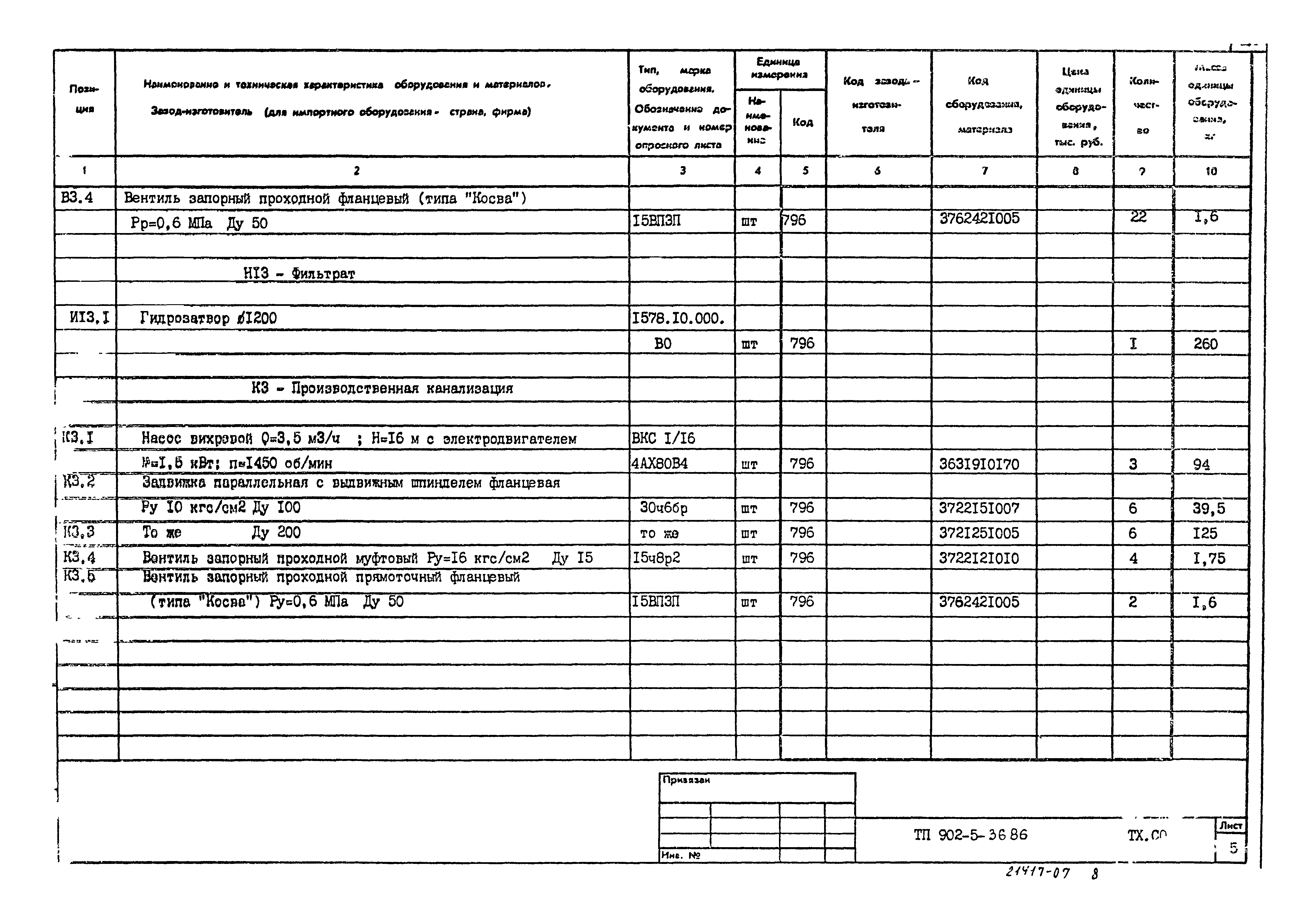 Типовой проект 902-5-36.86