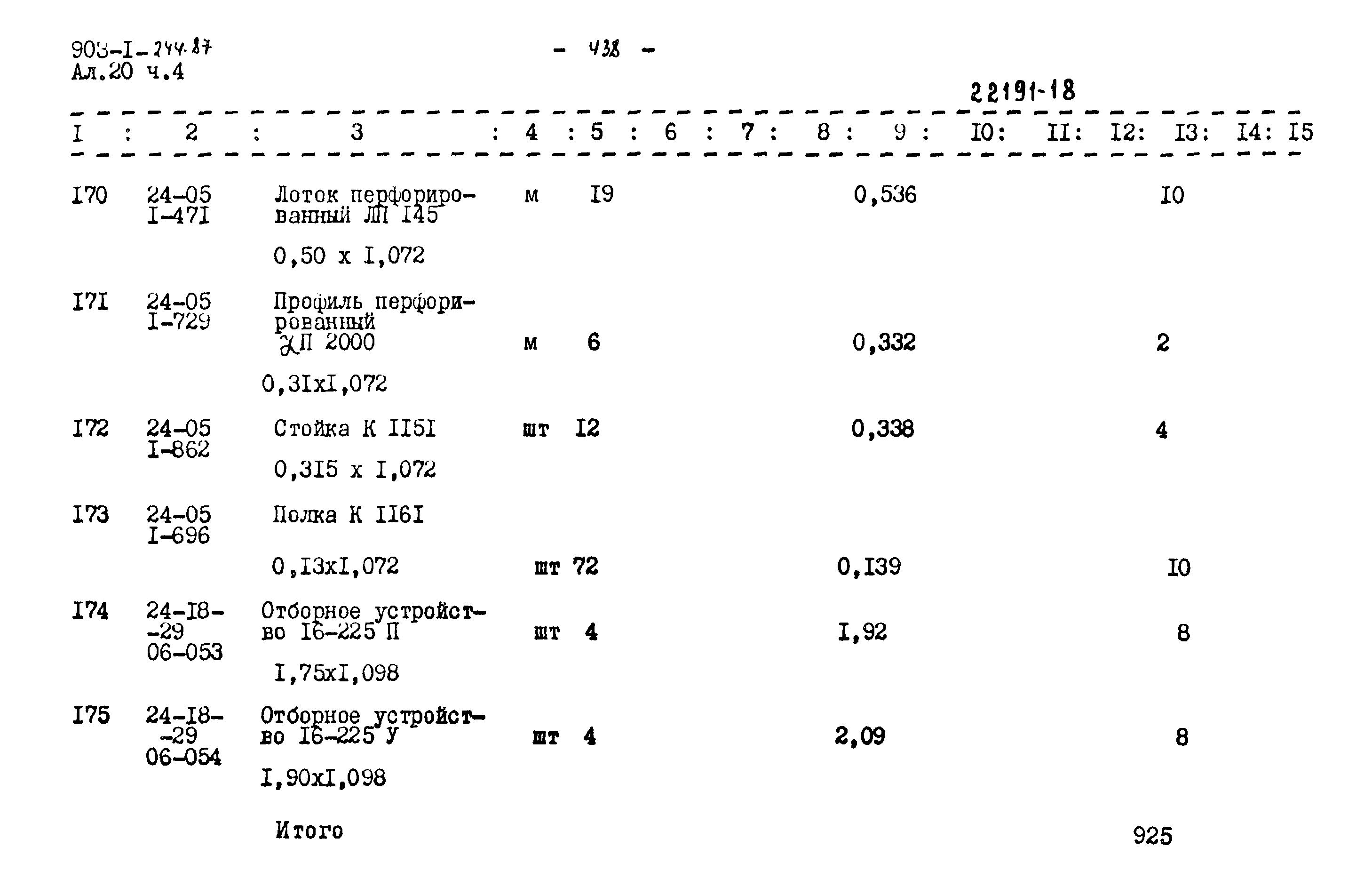 Типовой проект 903-1-244.87