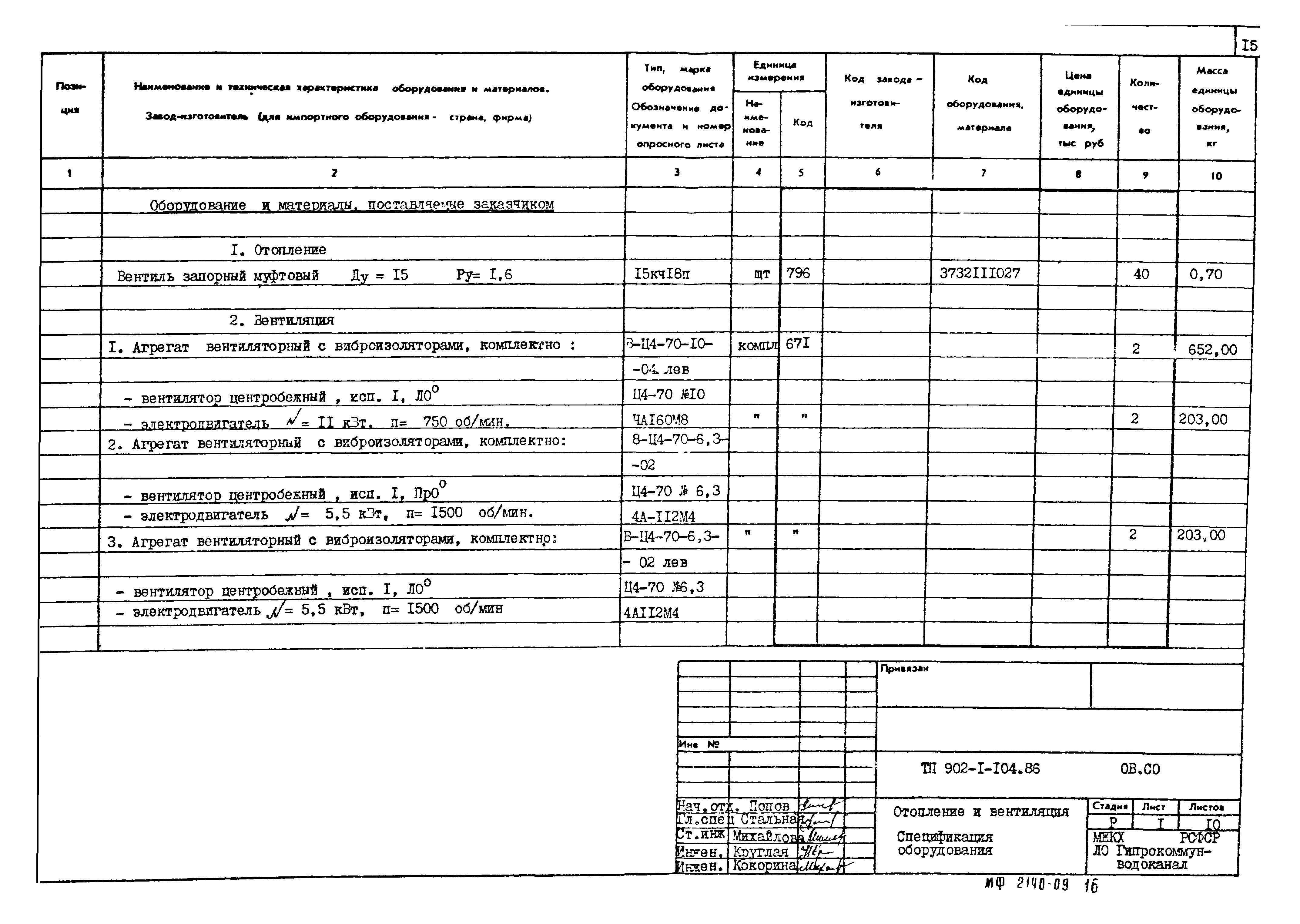 Типовой проект 902-1-106.86