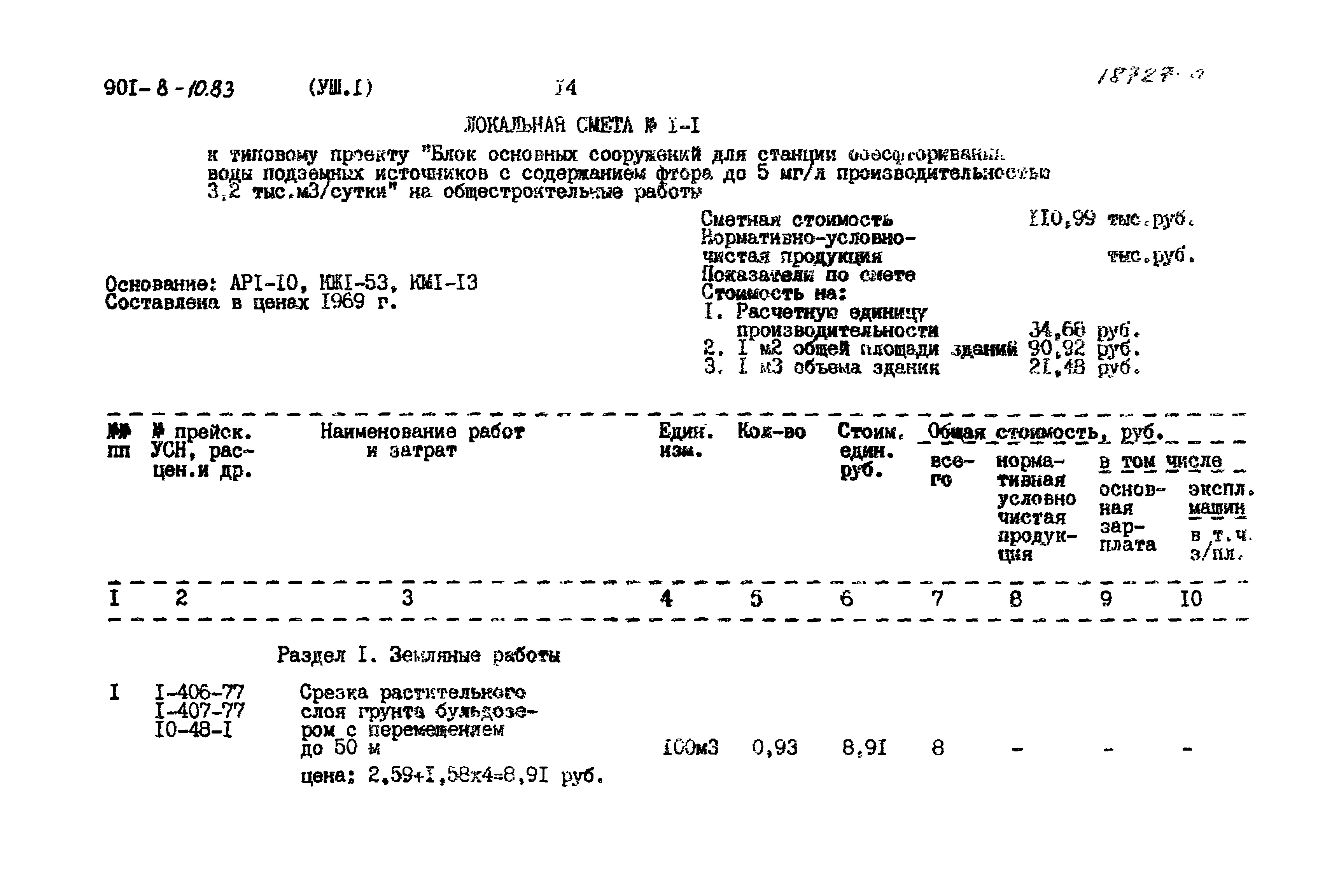 Типовой проект 901-8-10.83