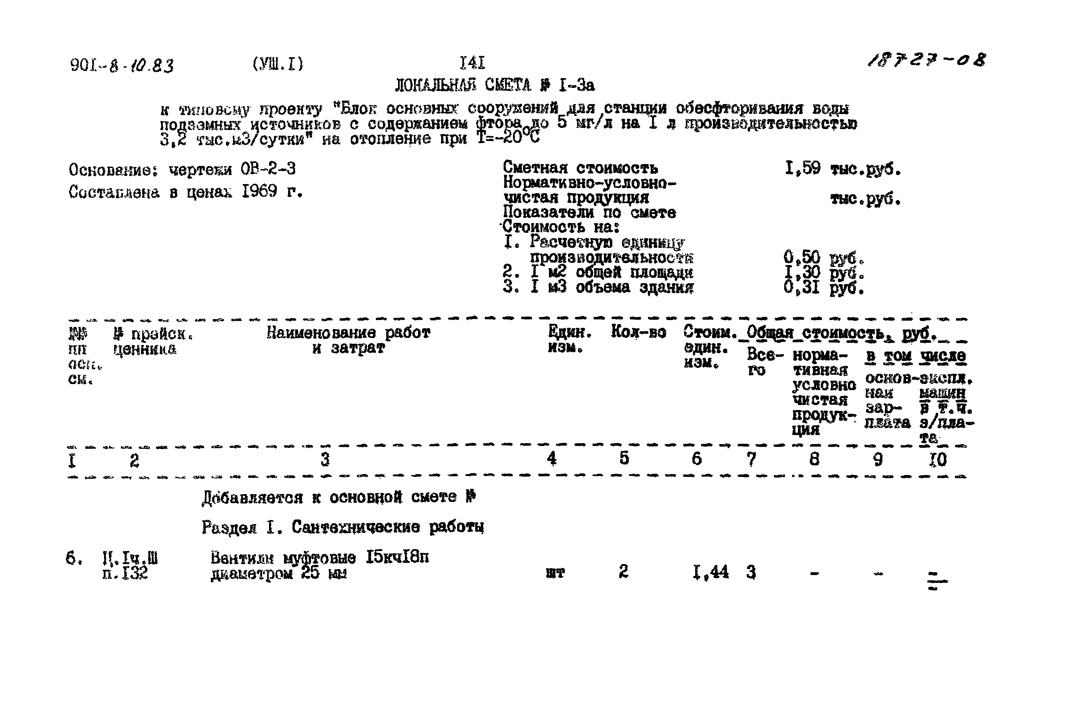 Типовой проект 901-8-10.83