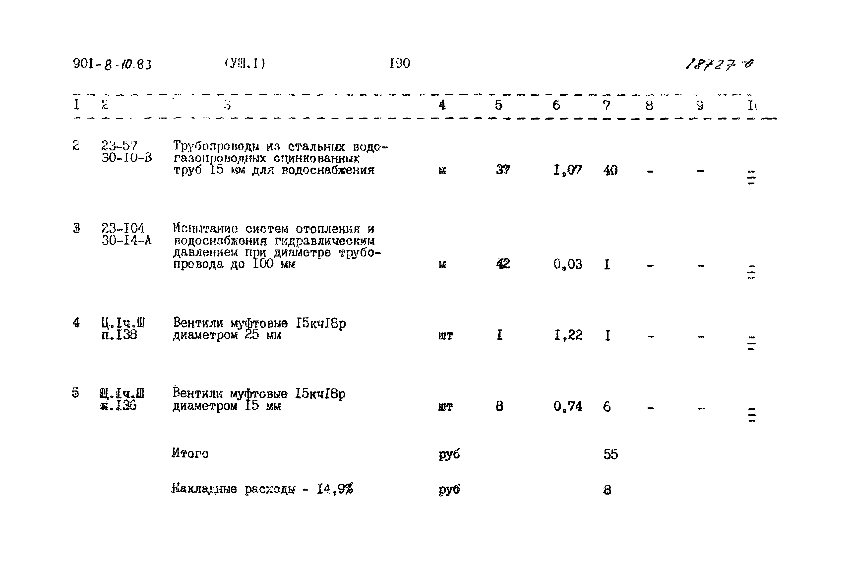Типовой проект 901-8-10.83