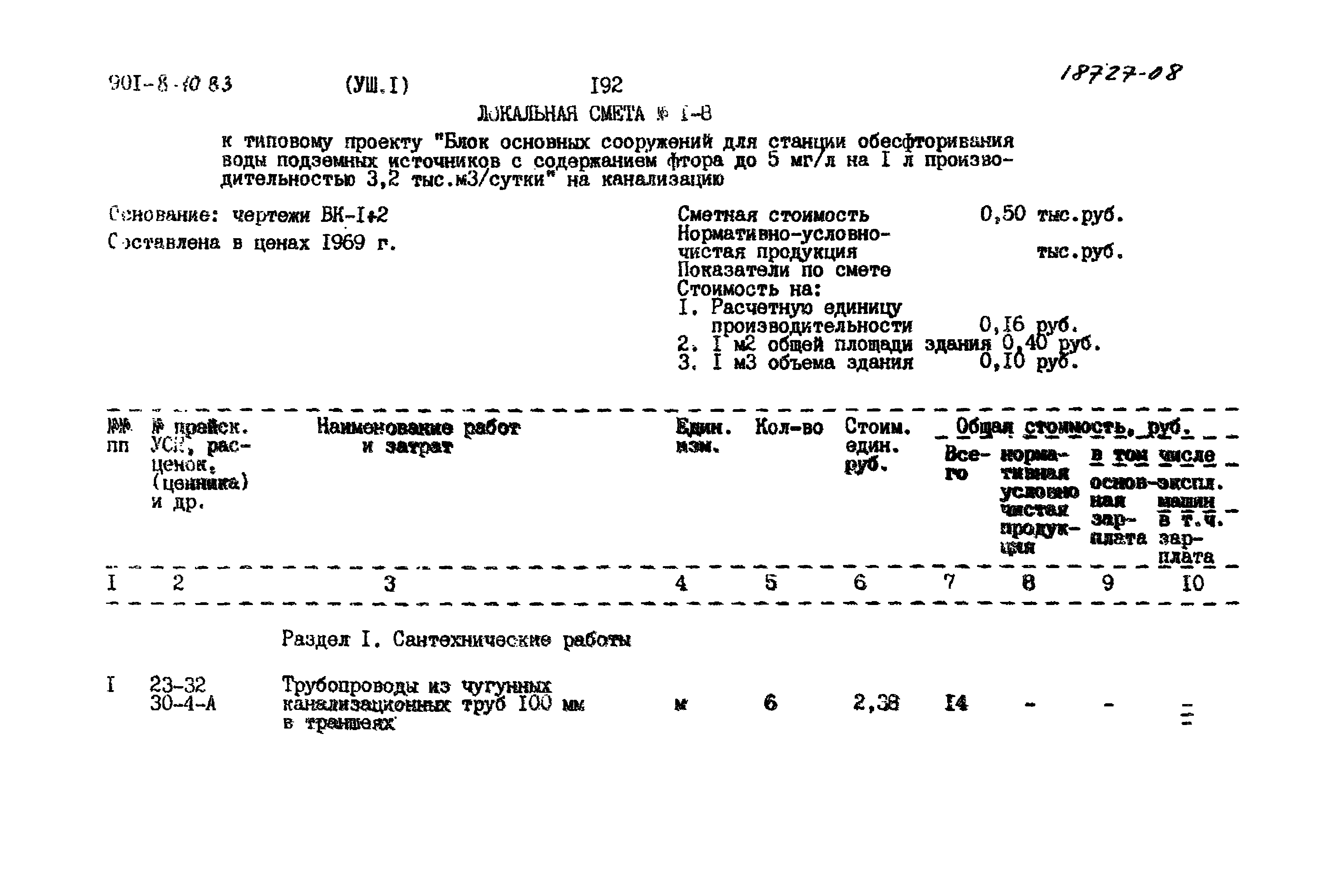Типовой проект 901-8-10.83