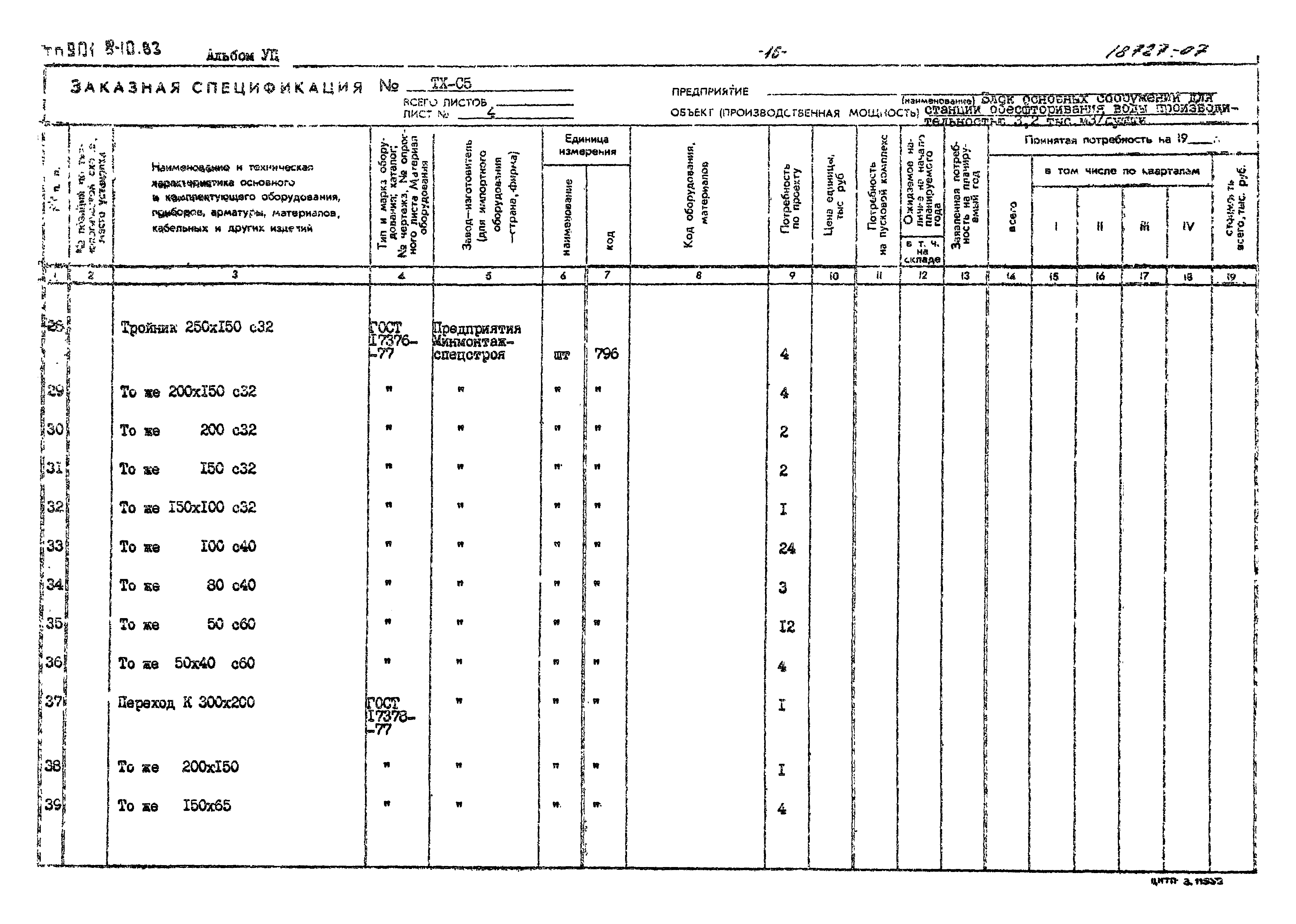 Типовой проект 901-8-10.83
