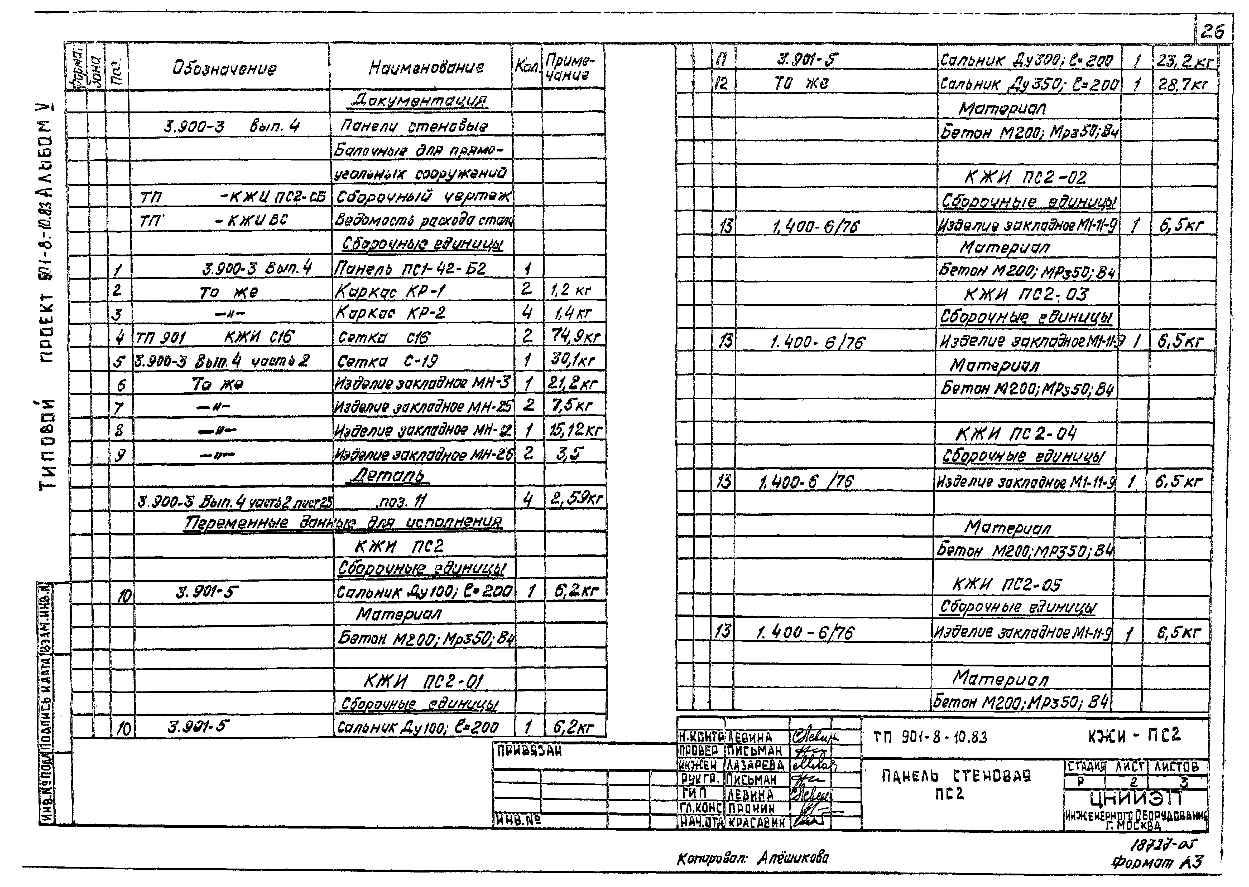 Типовой проект 901-8-10.83