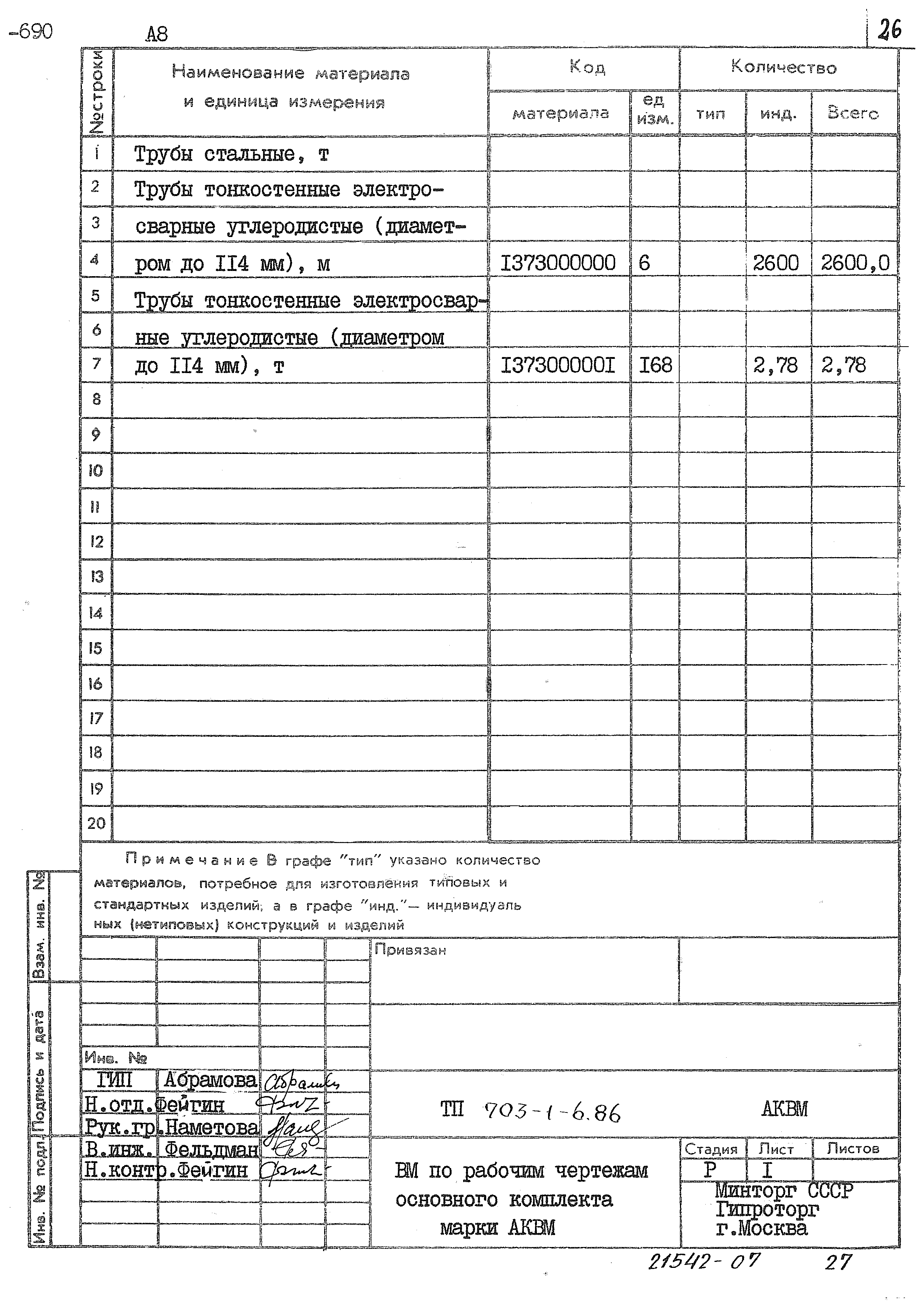 Типовой проект 703-1-6.86