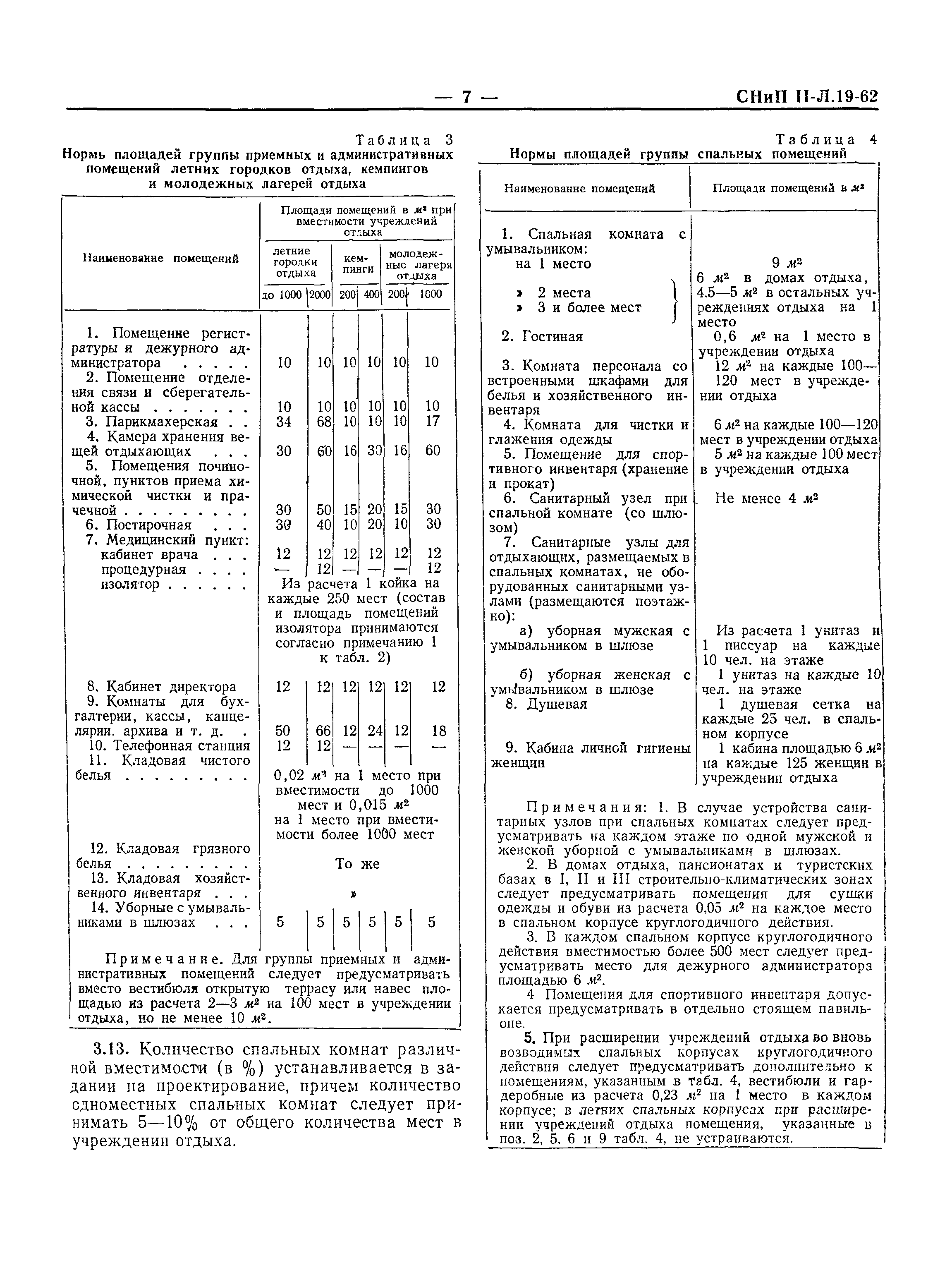 Скачать СНиП II-Л.19-62 Учреждения отдыха. Нормы проектирования