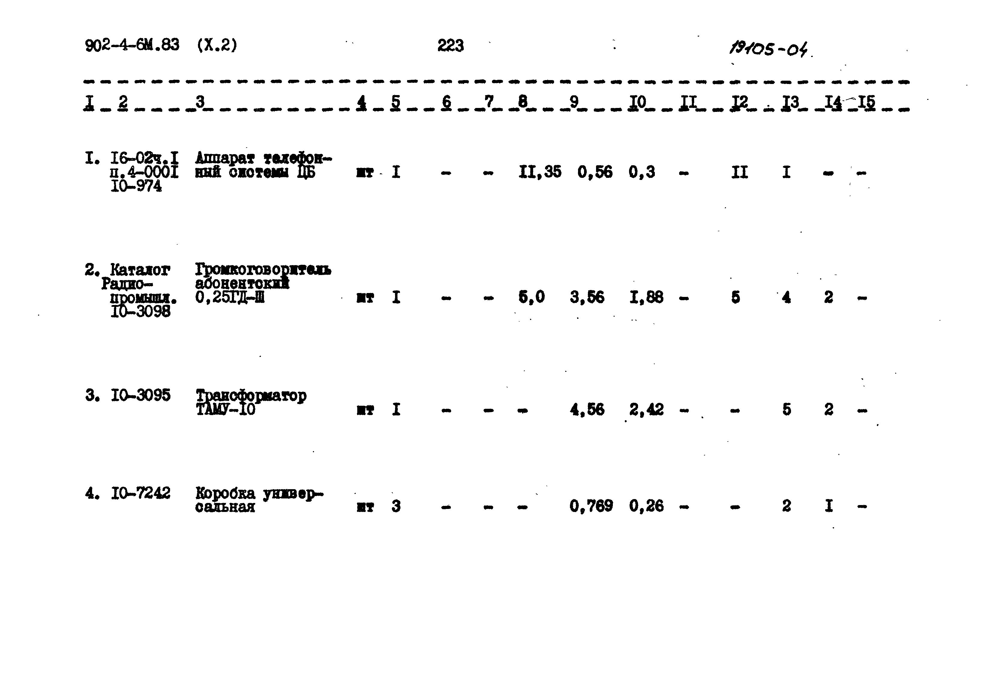 Типовой проект 902-4-6м.83