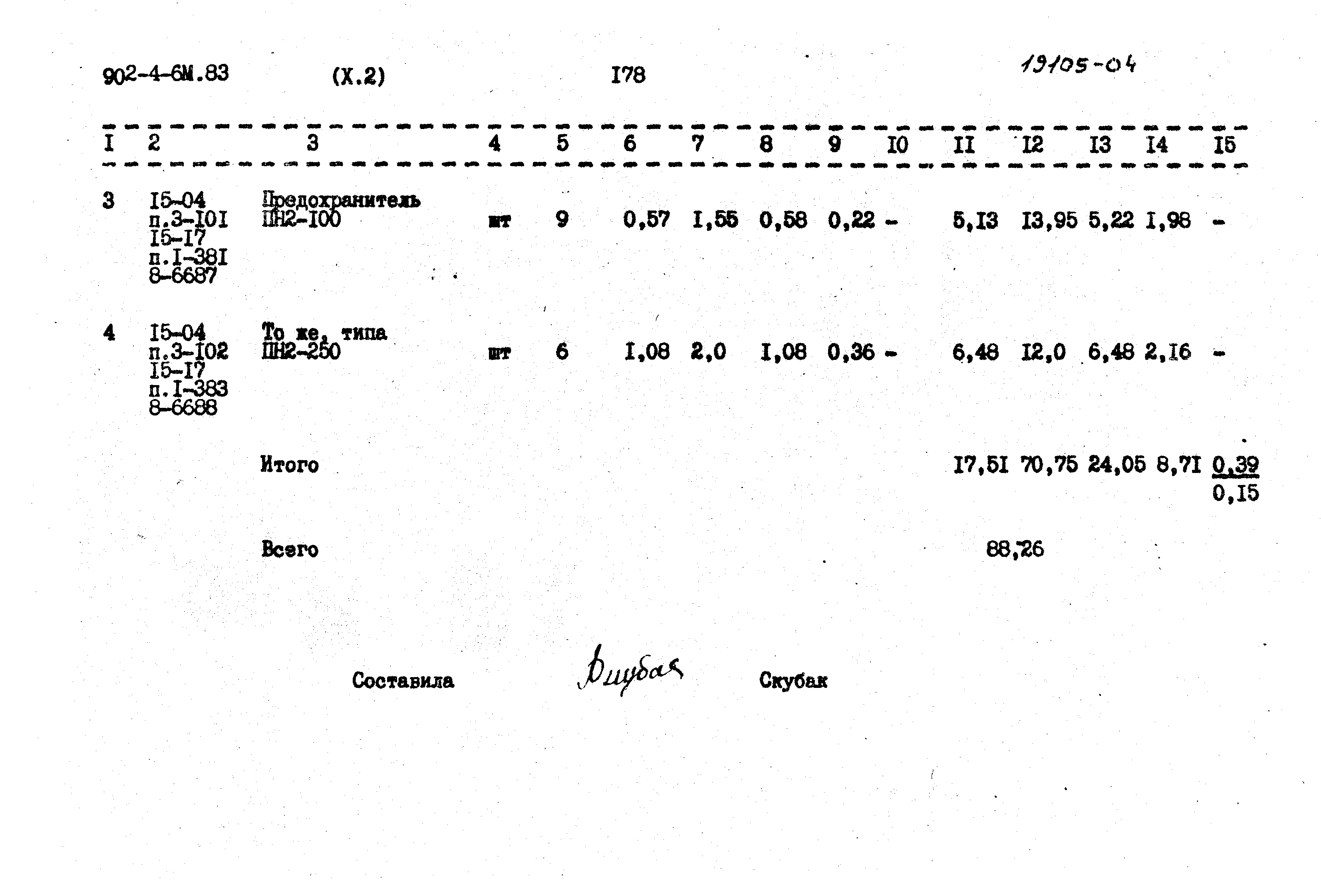 Типовой проект 902-4-6м.83