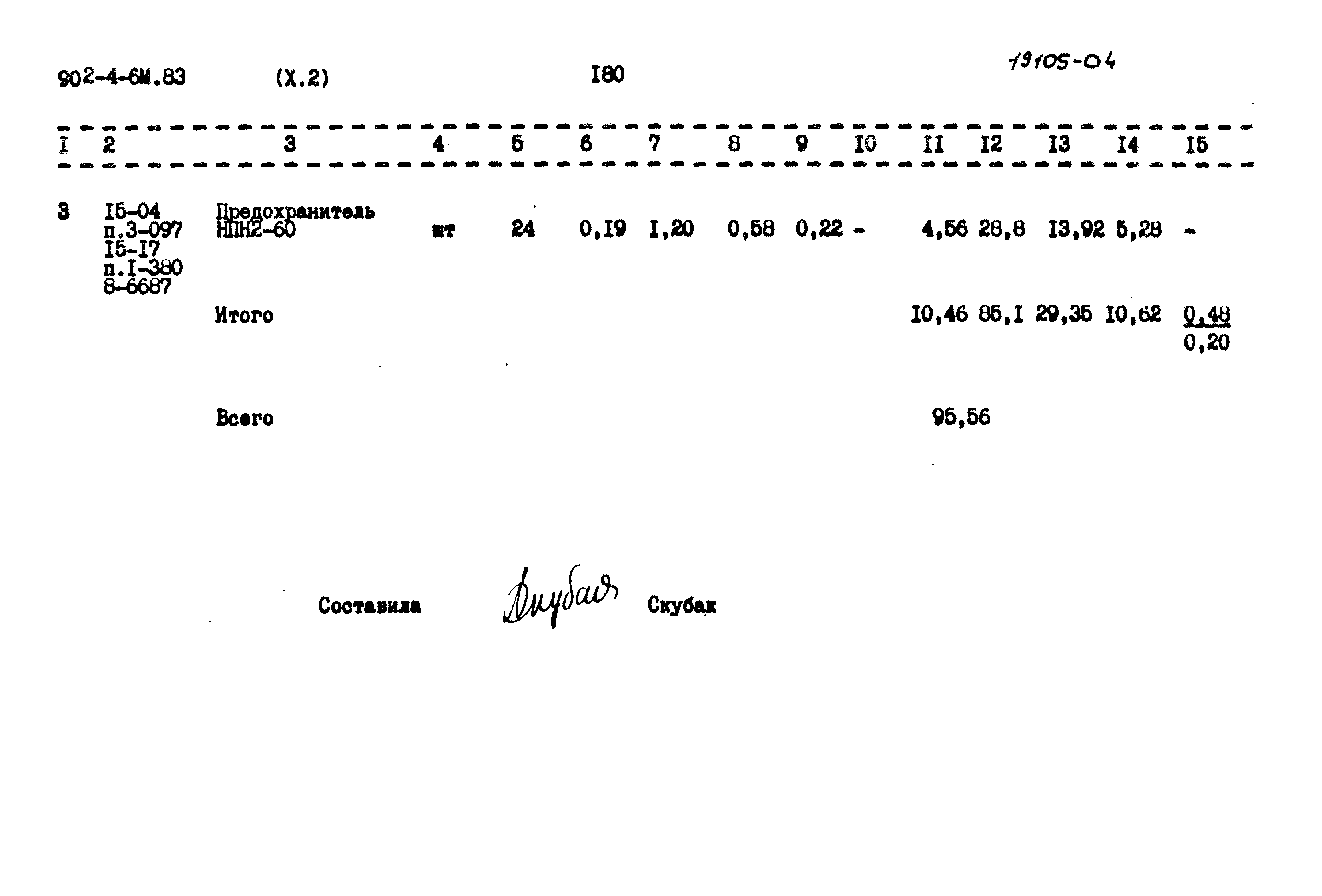 Типовой проект 902-4-6м.83