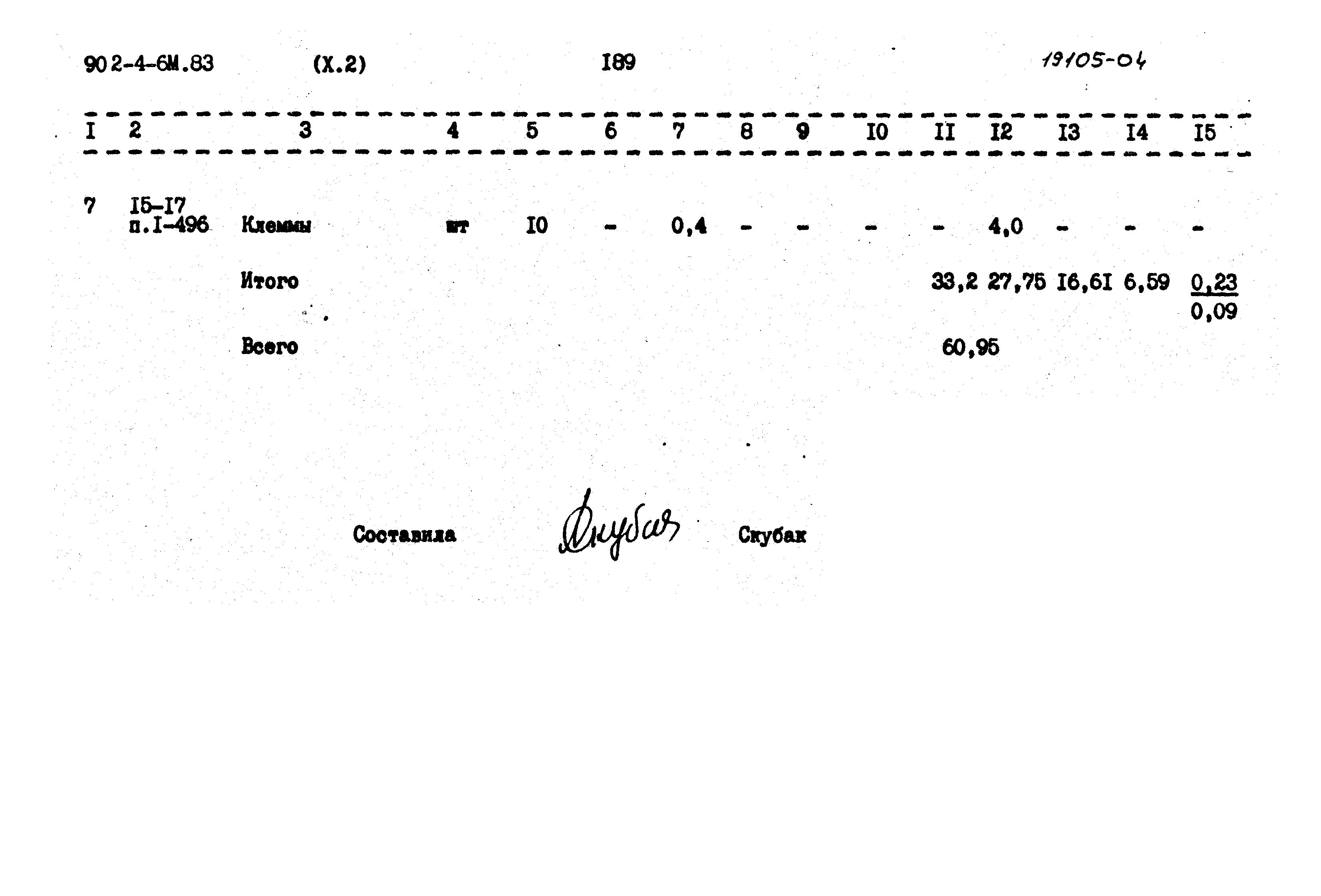 Типовой проект 902-4-6м.83
