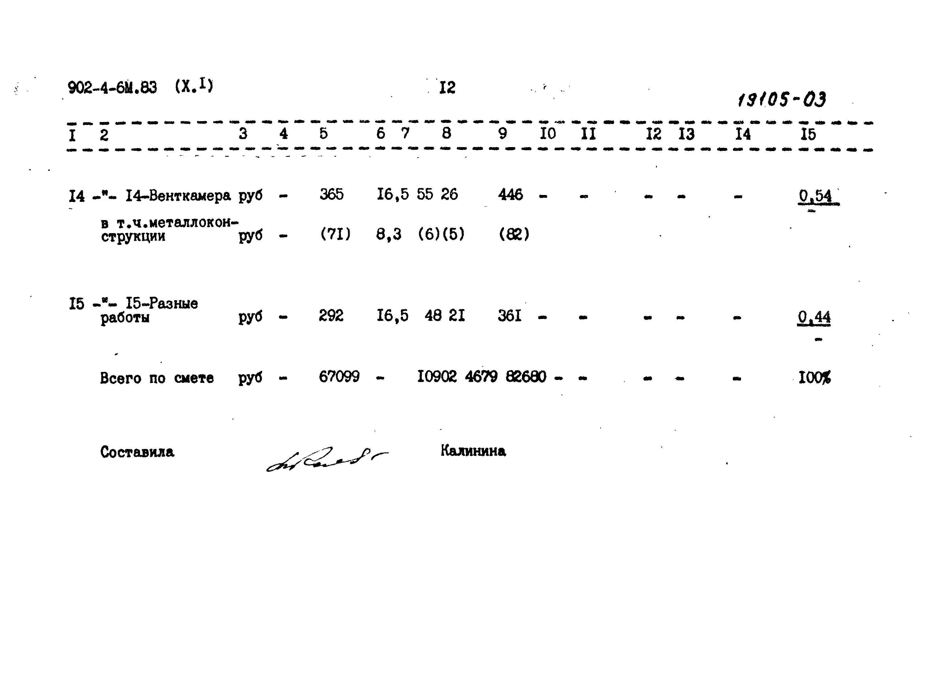 Типовой проект 902-4-6м.83