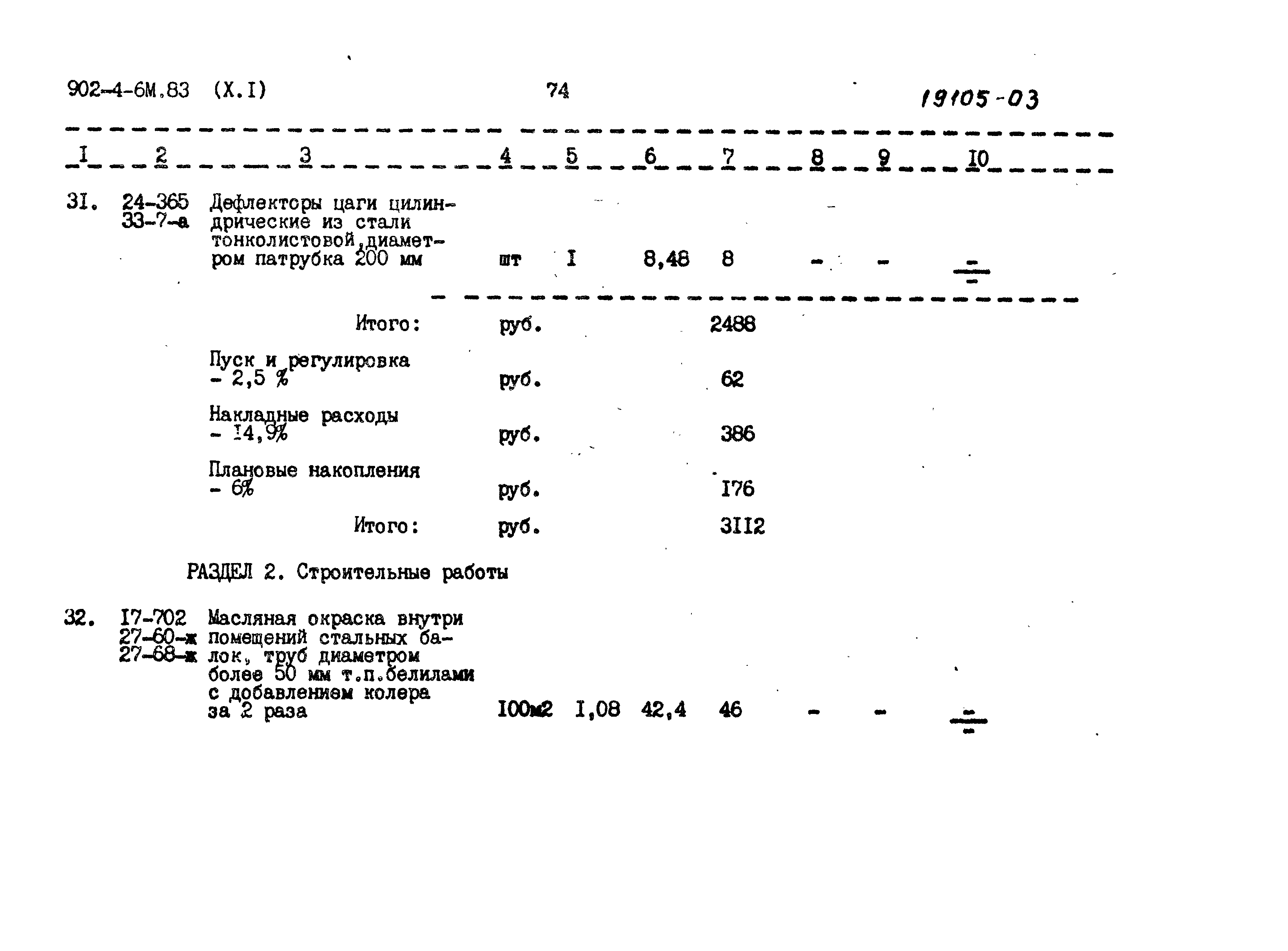 Типовой проект 902-4-6м.83