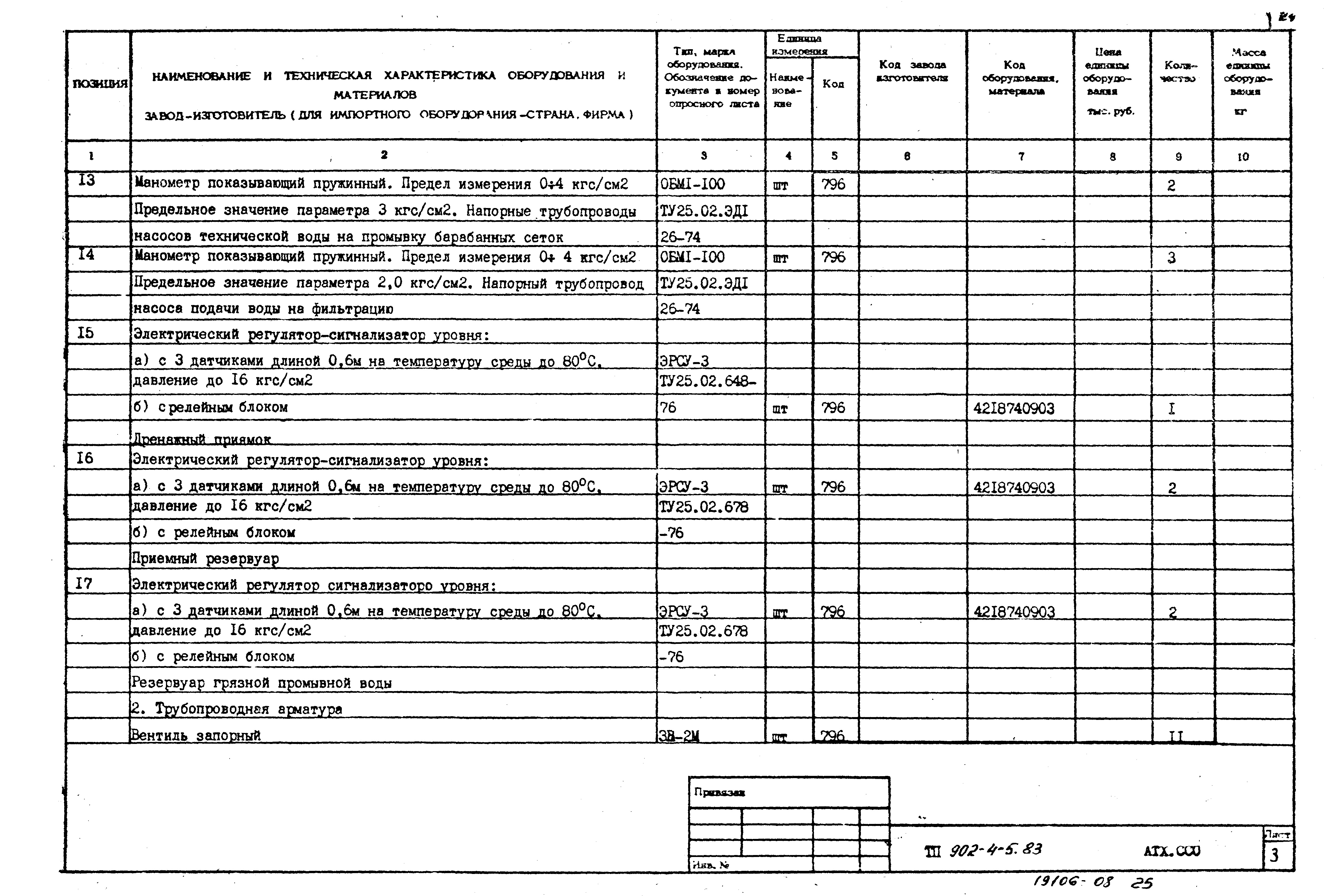 Типовой проект 902-4-6м.83