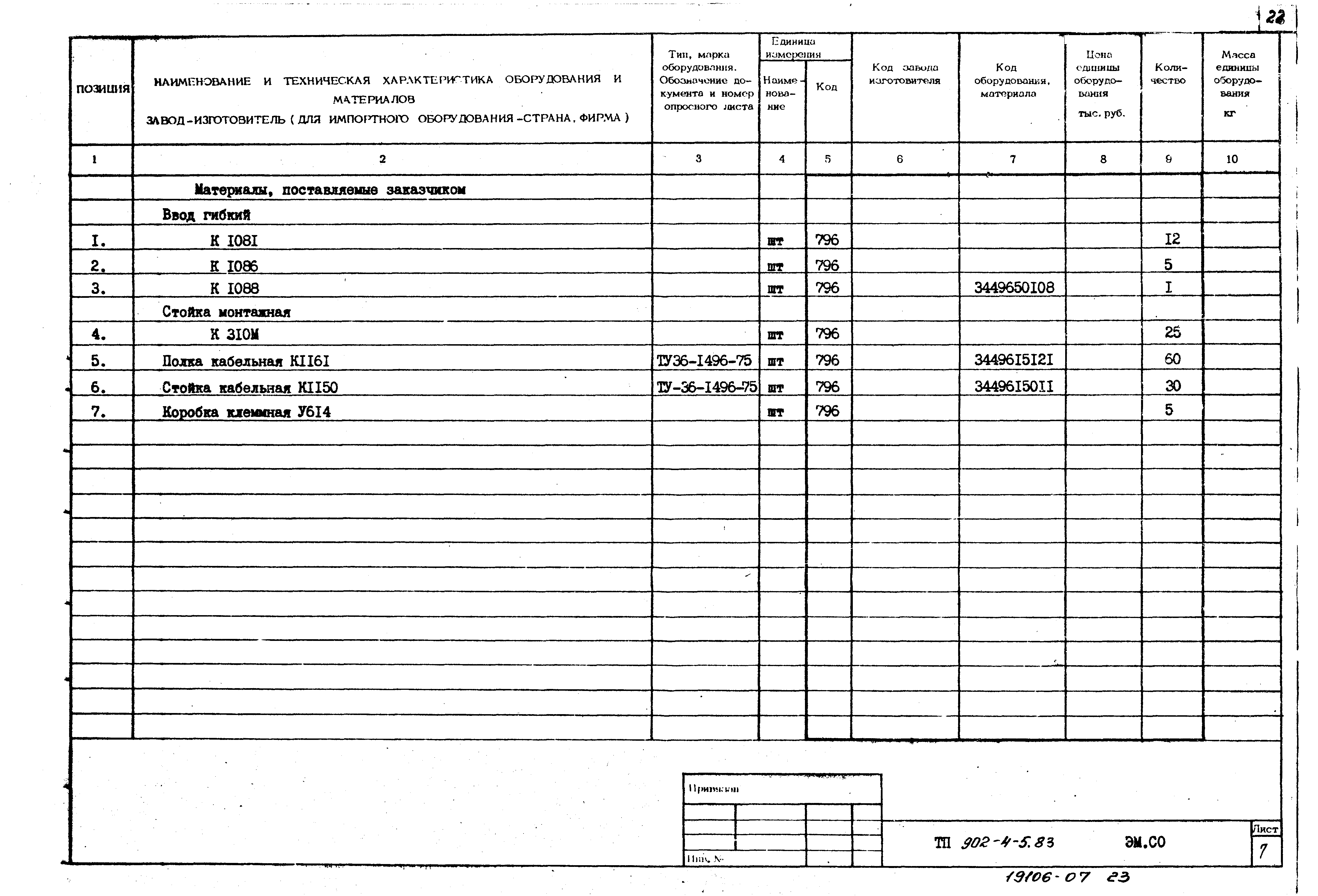 Типовой проект 902-4-6м.83