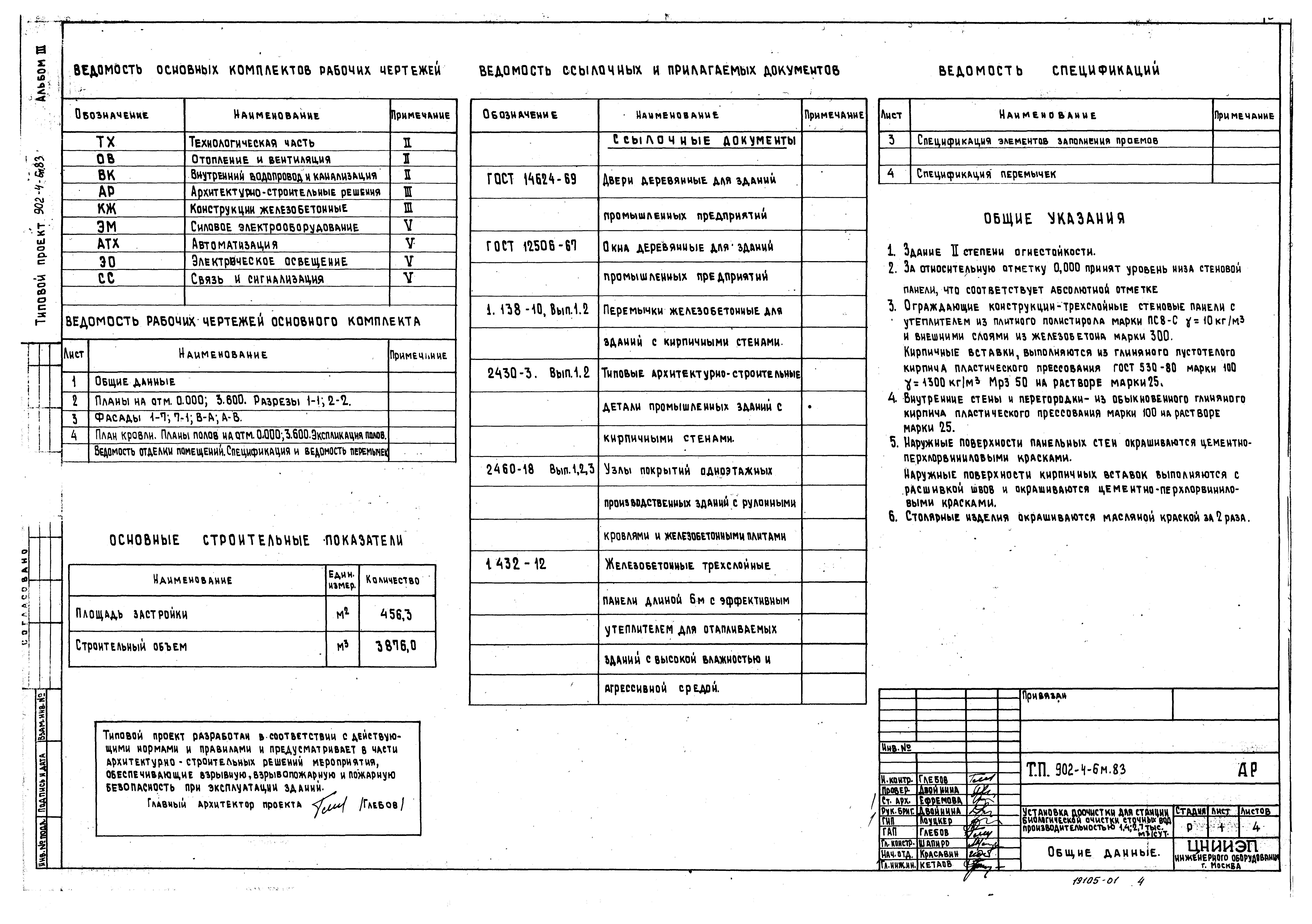 Типовой проект 902-4-6м.83
