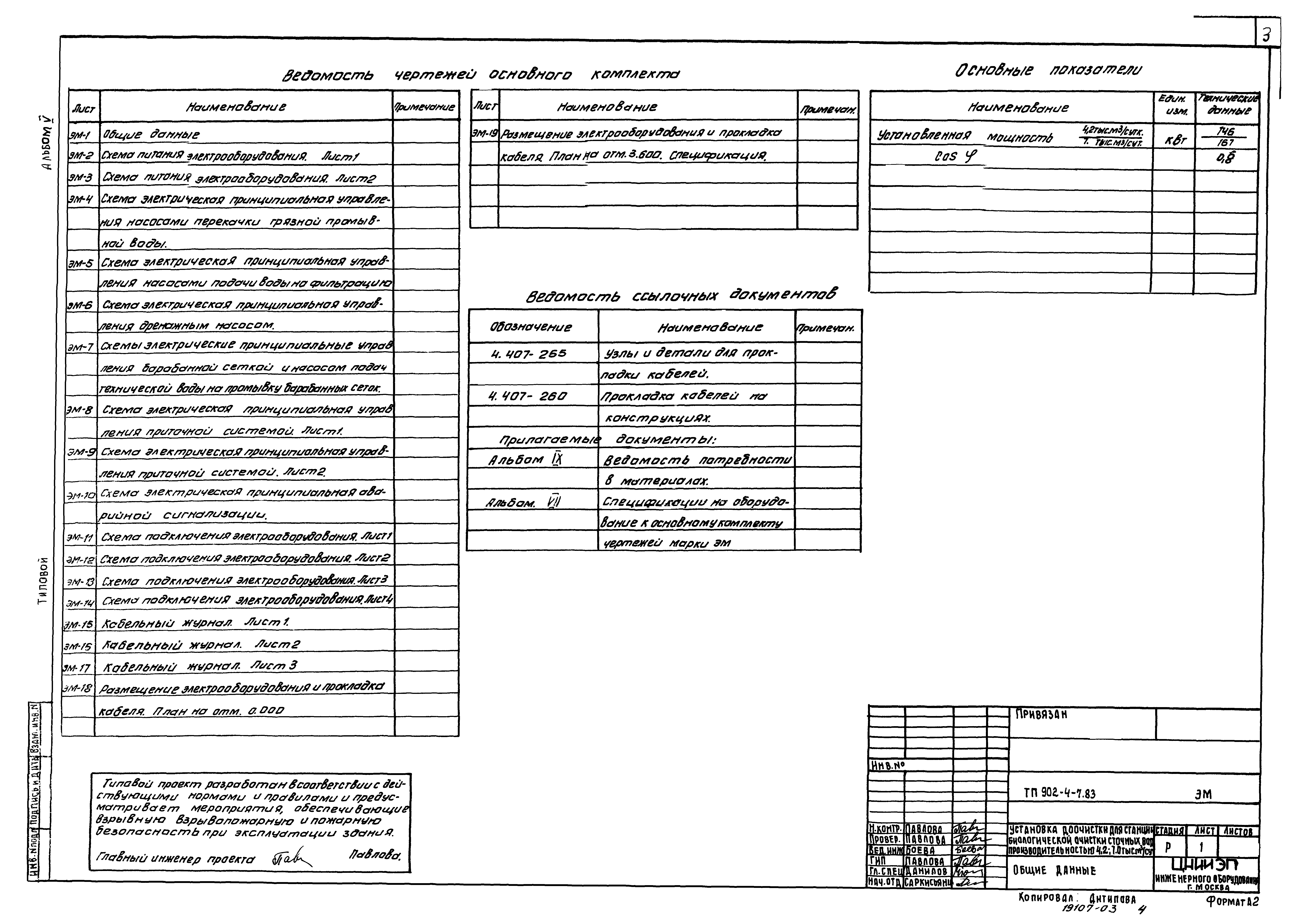 Типовой проект 902-4-7.83