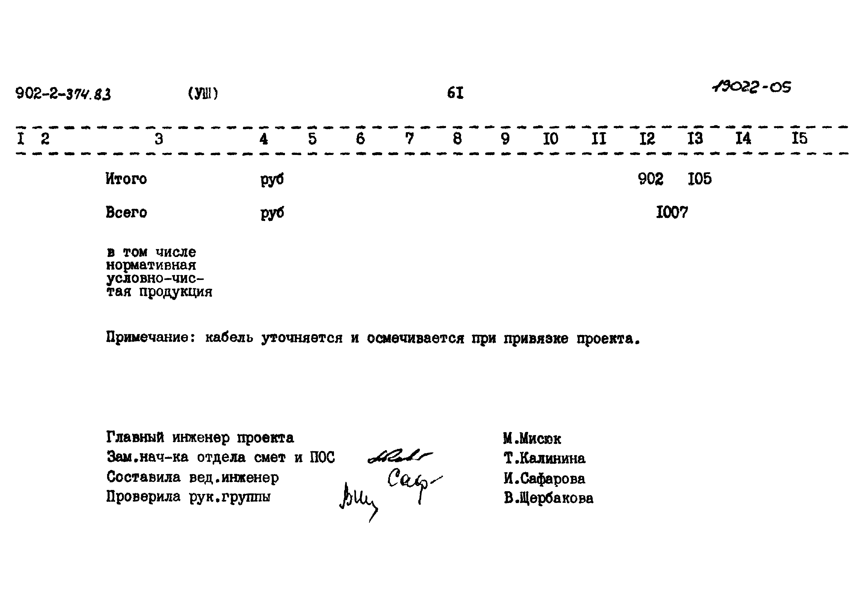 Типовой проект 902-2-374.83
