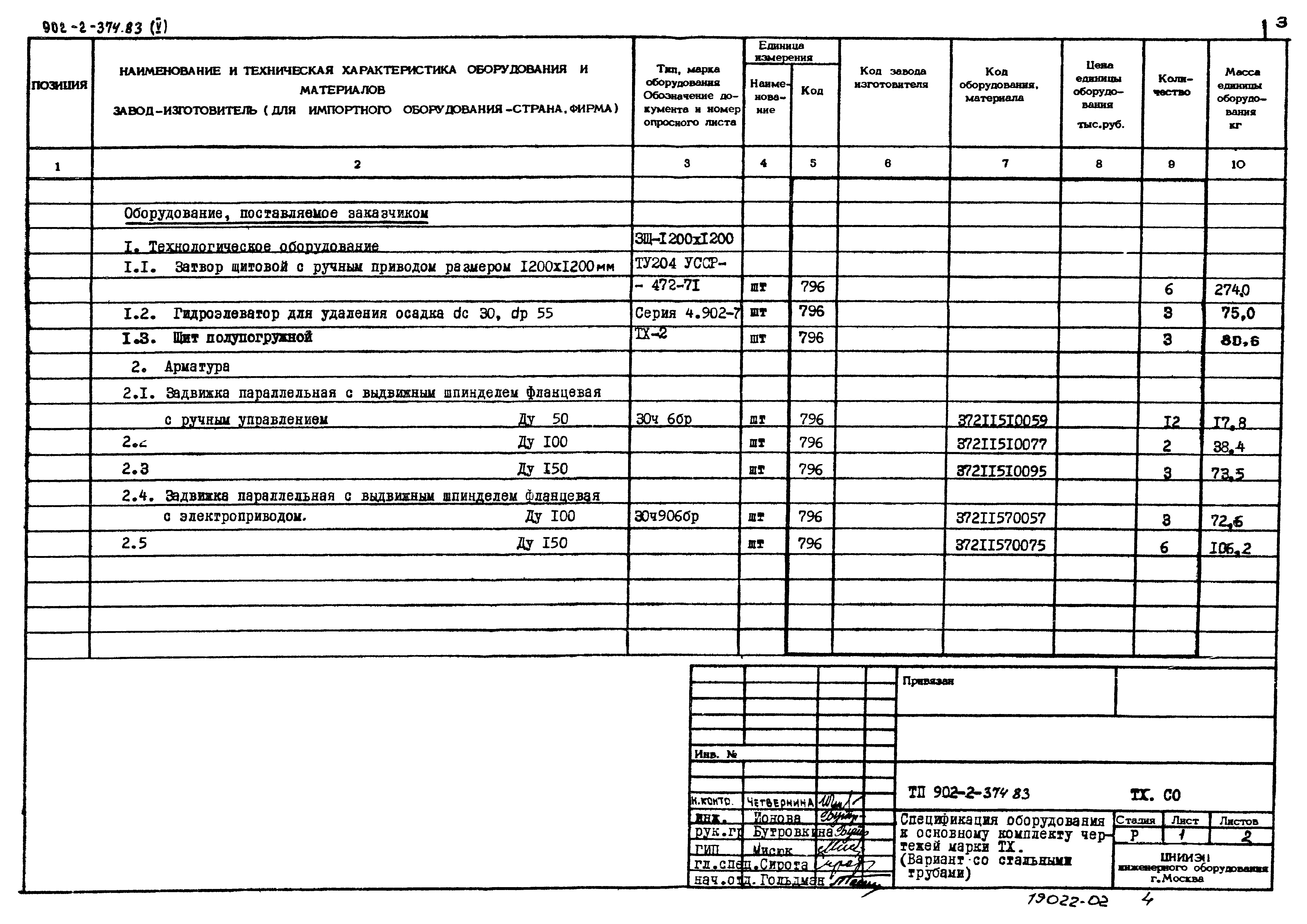 Типовой проект 902-2-374.83