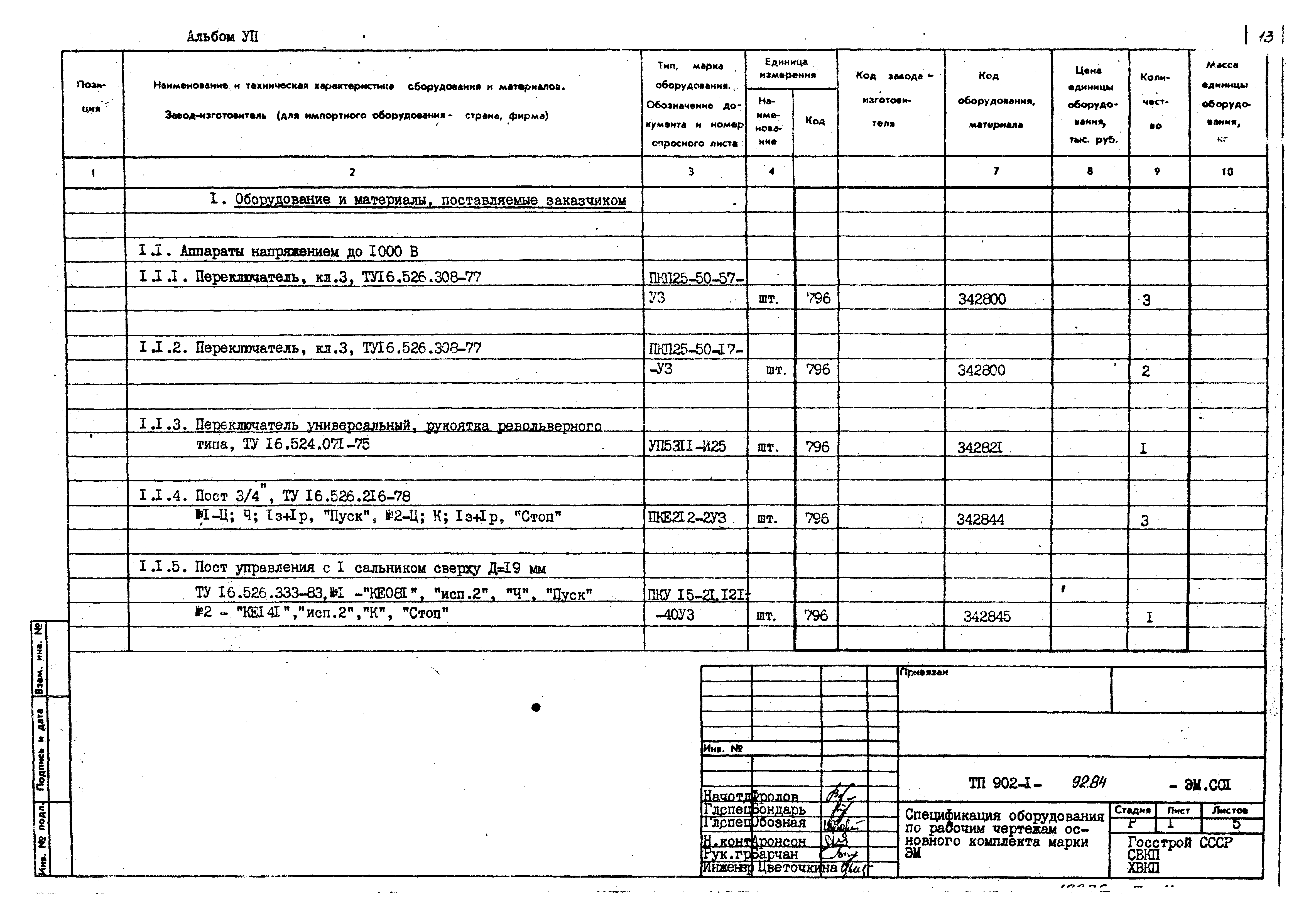 Типовой проект 902-1-92.84