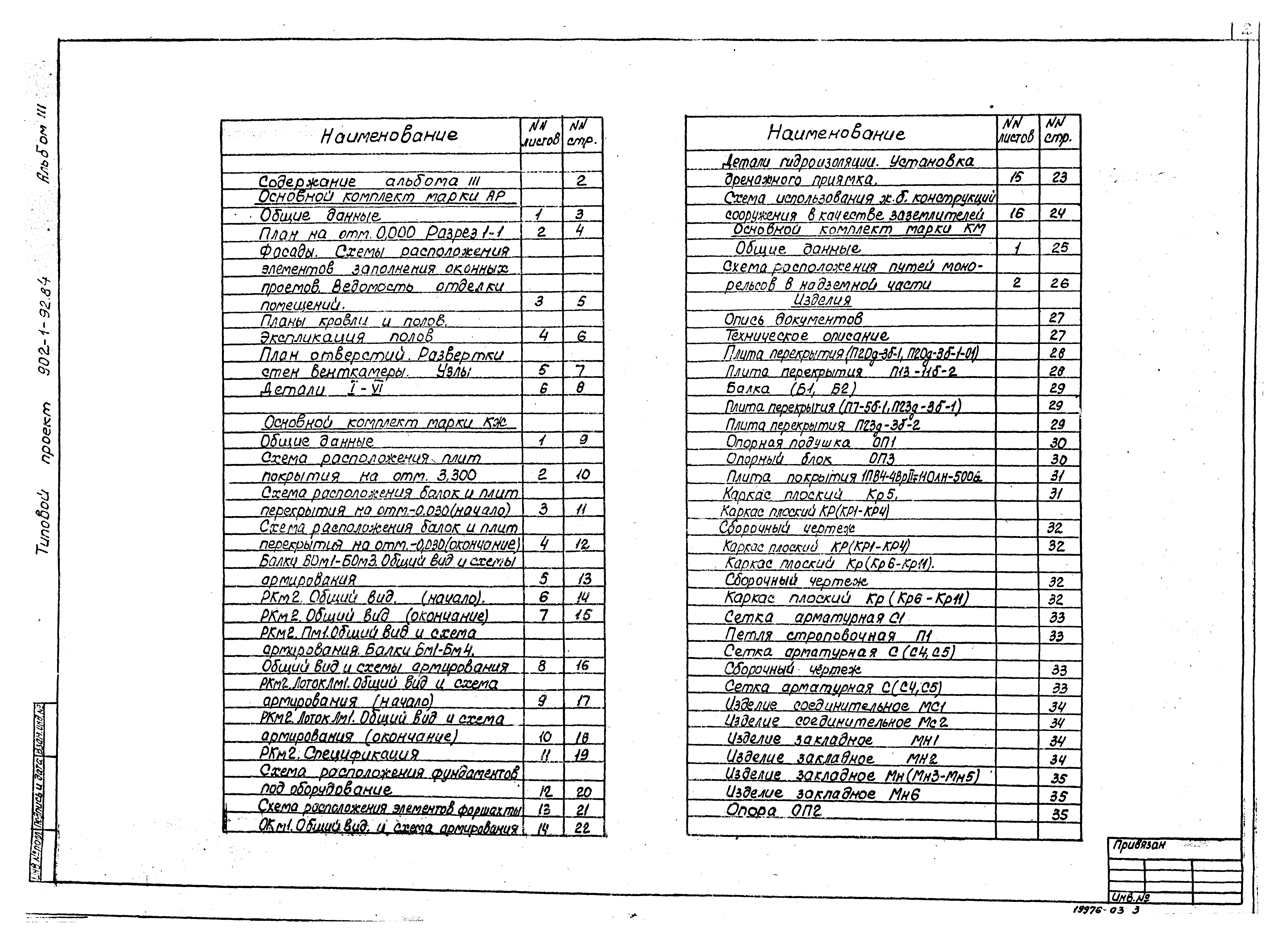 Типовой проект 902-1-92.84