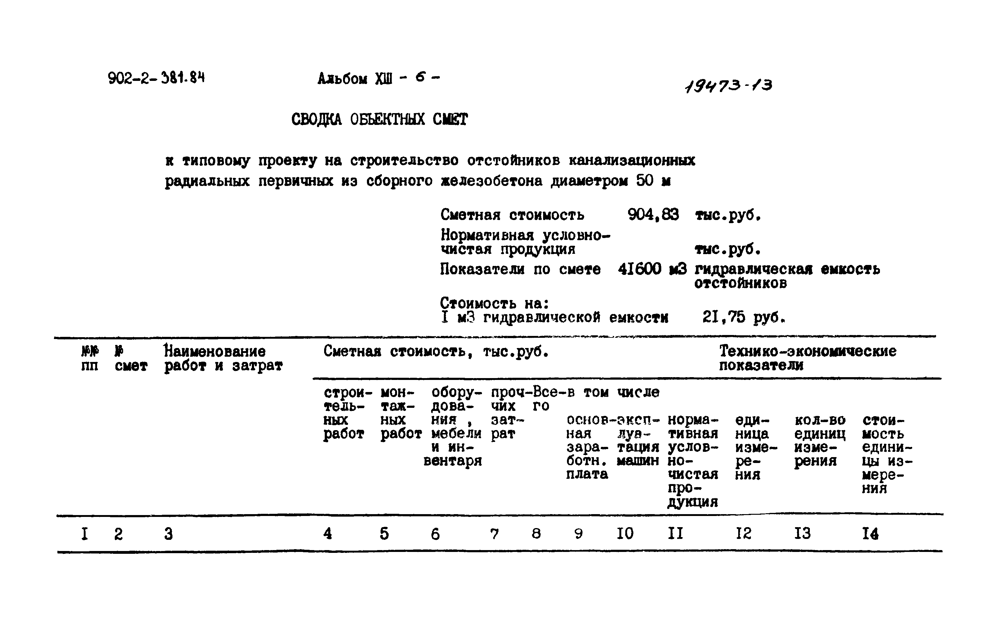 Типовой проект 902-2-381.84