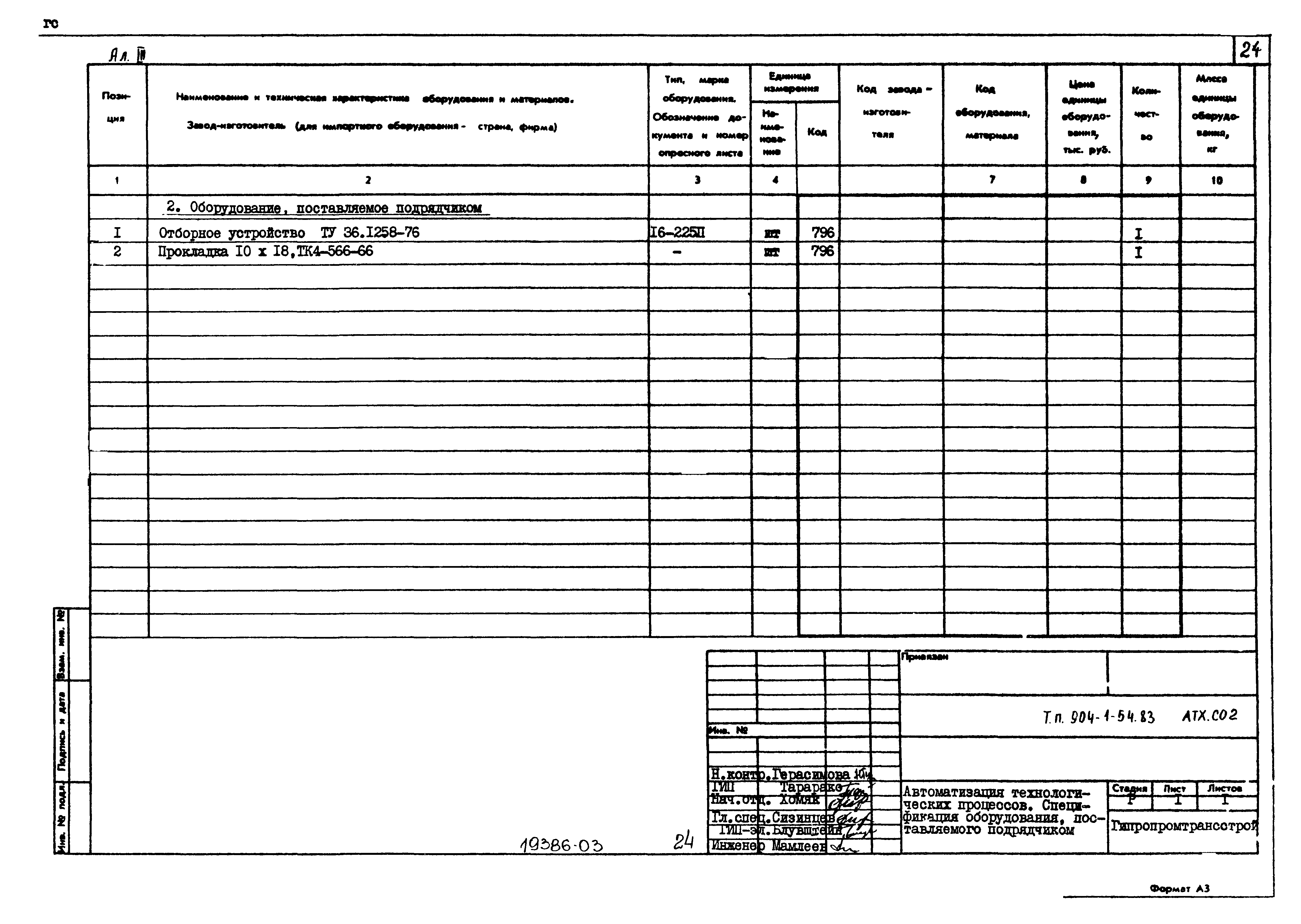 Типовой проект 904-1-54.83