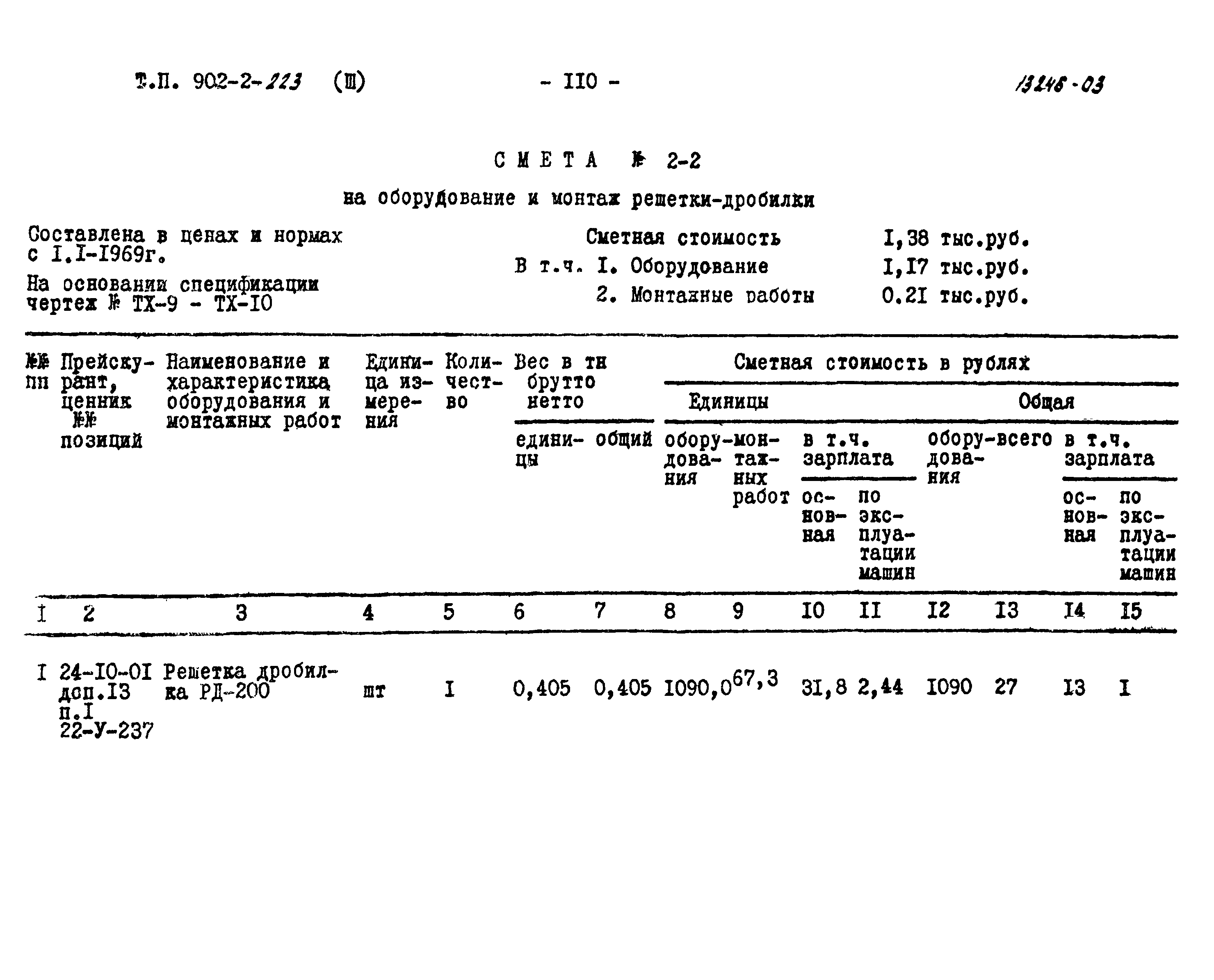 Типовой проект 902-2-223