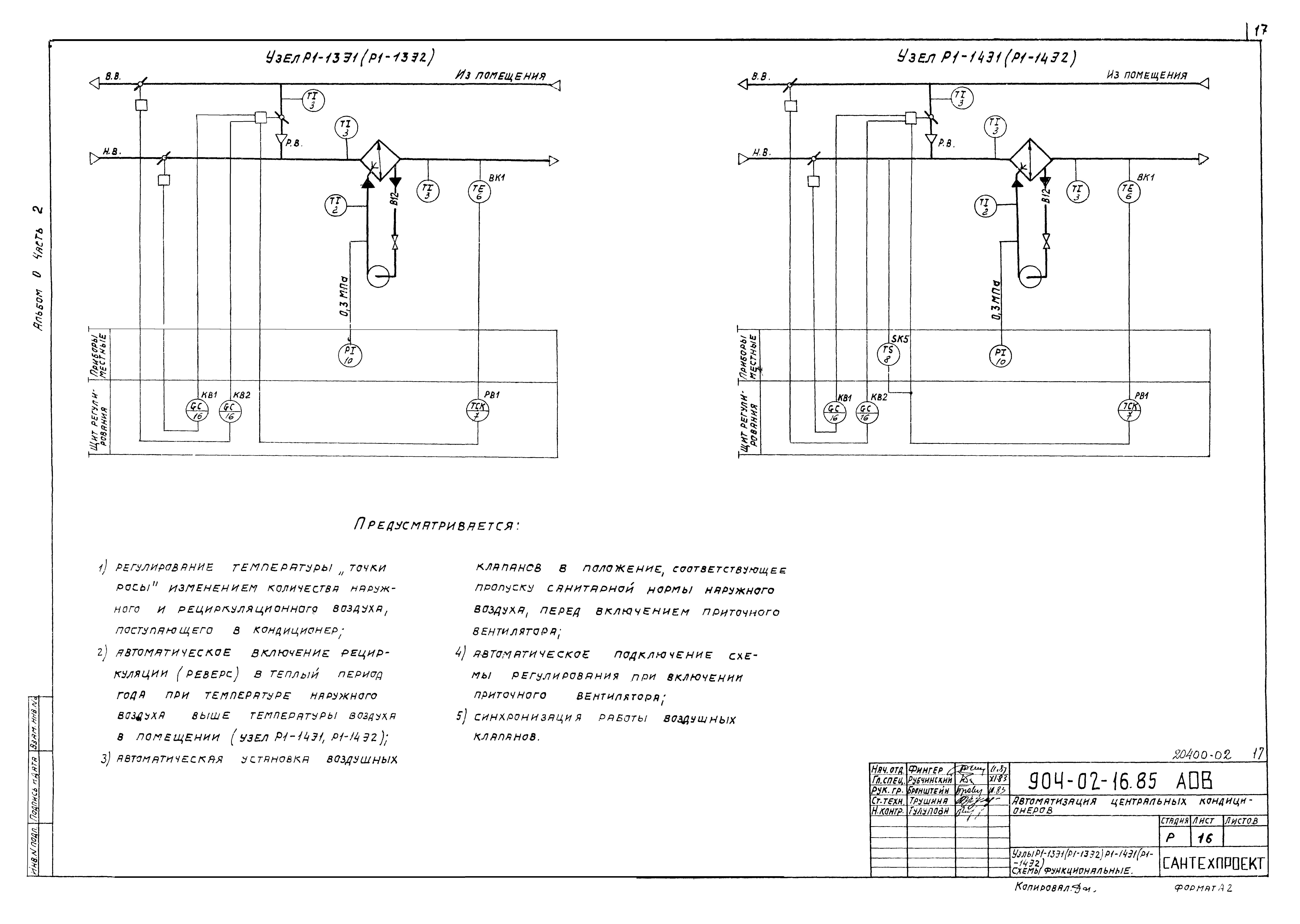 Типовые проектные решения 904-02-16.85