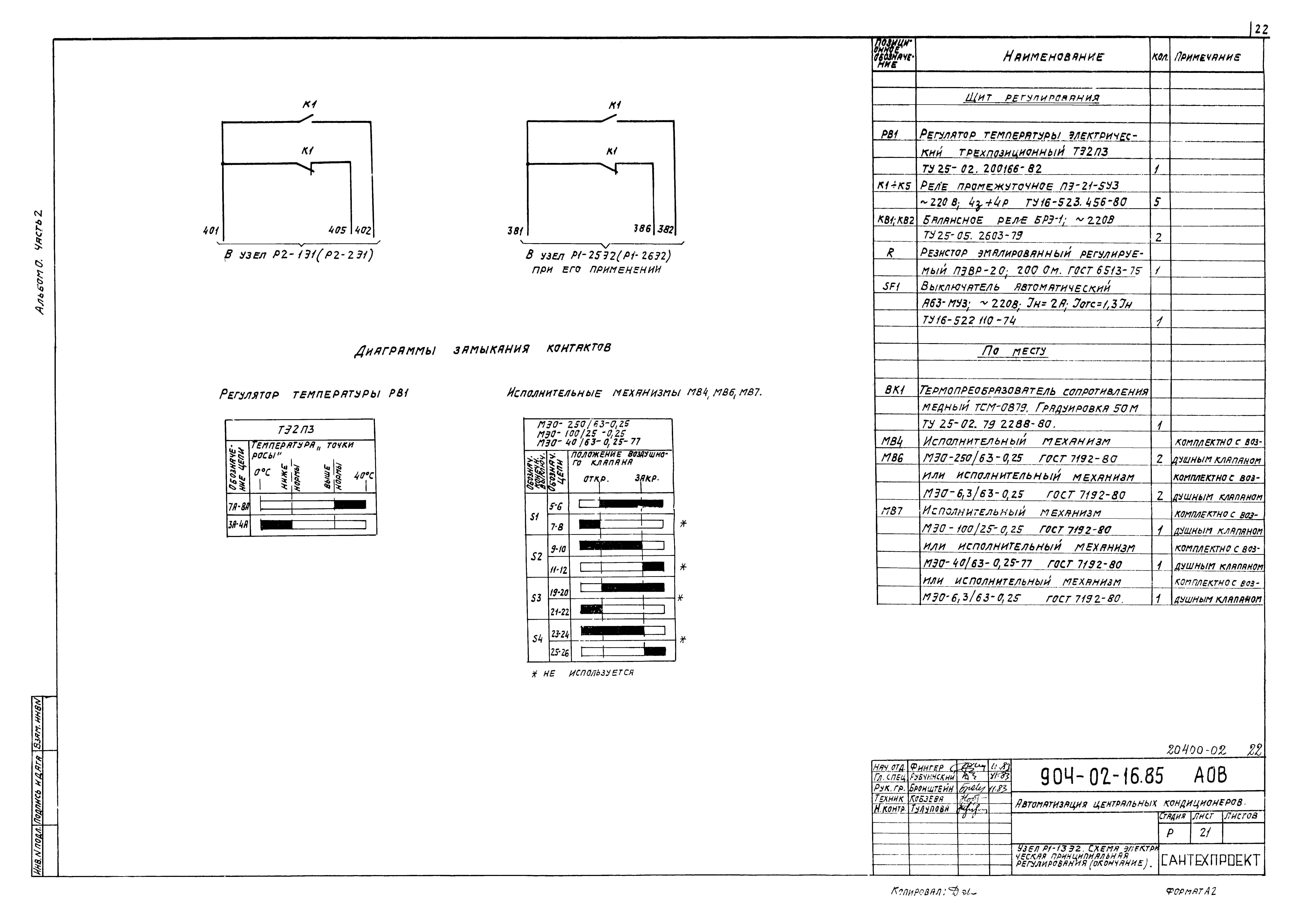 Типовые проектные решения 904-02-16.85