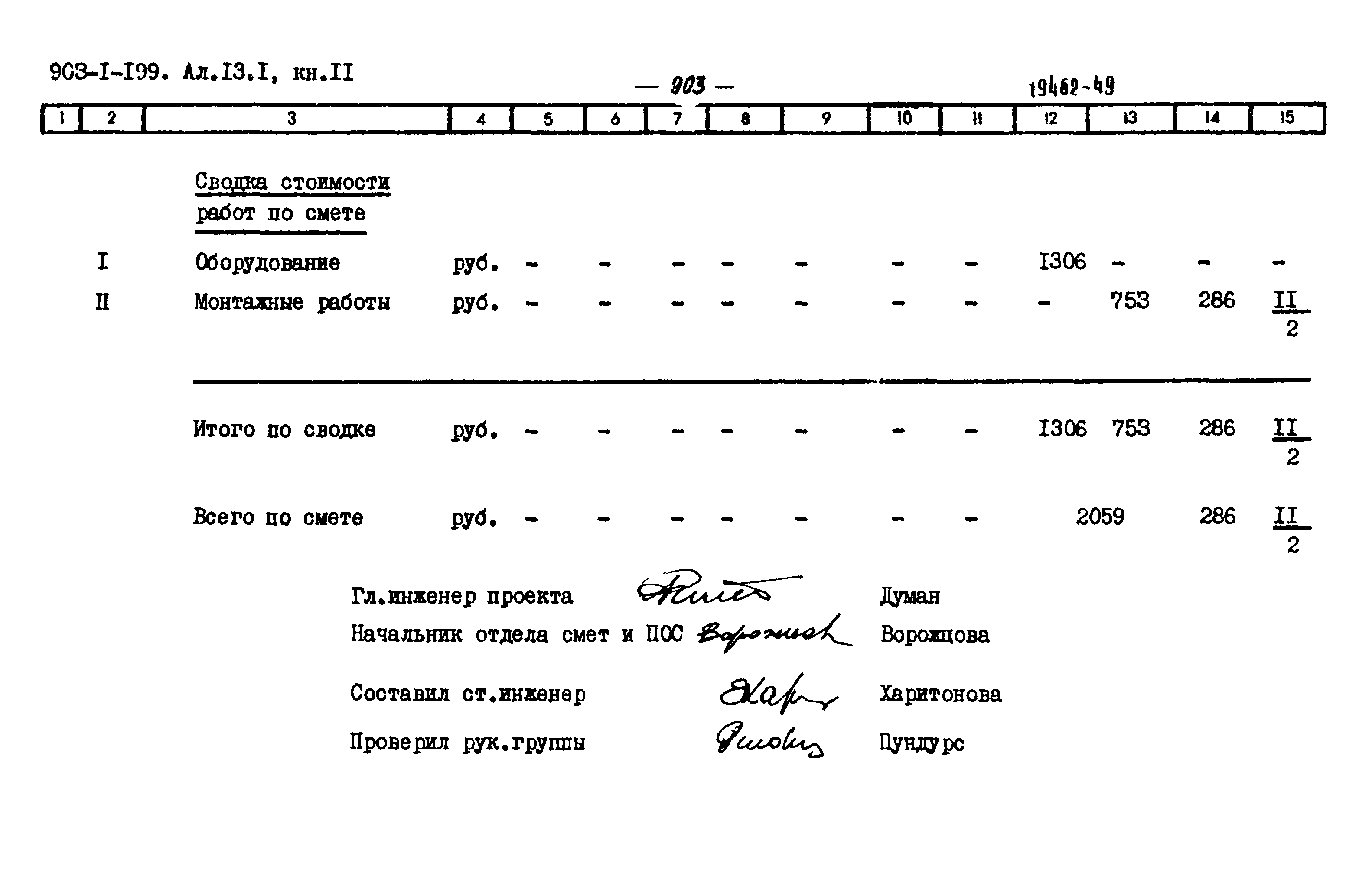 Типовой проект 903-1-199