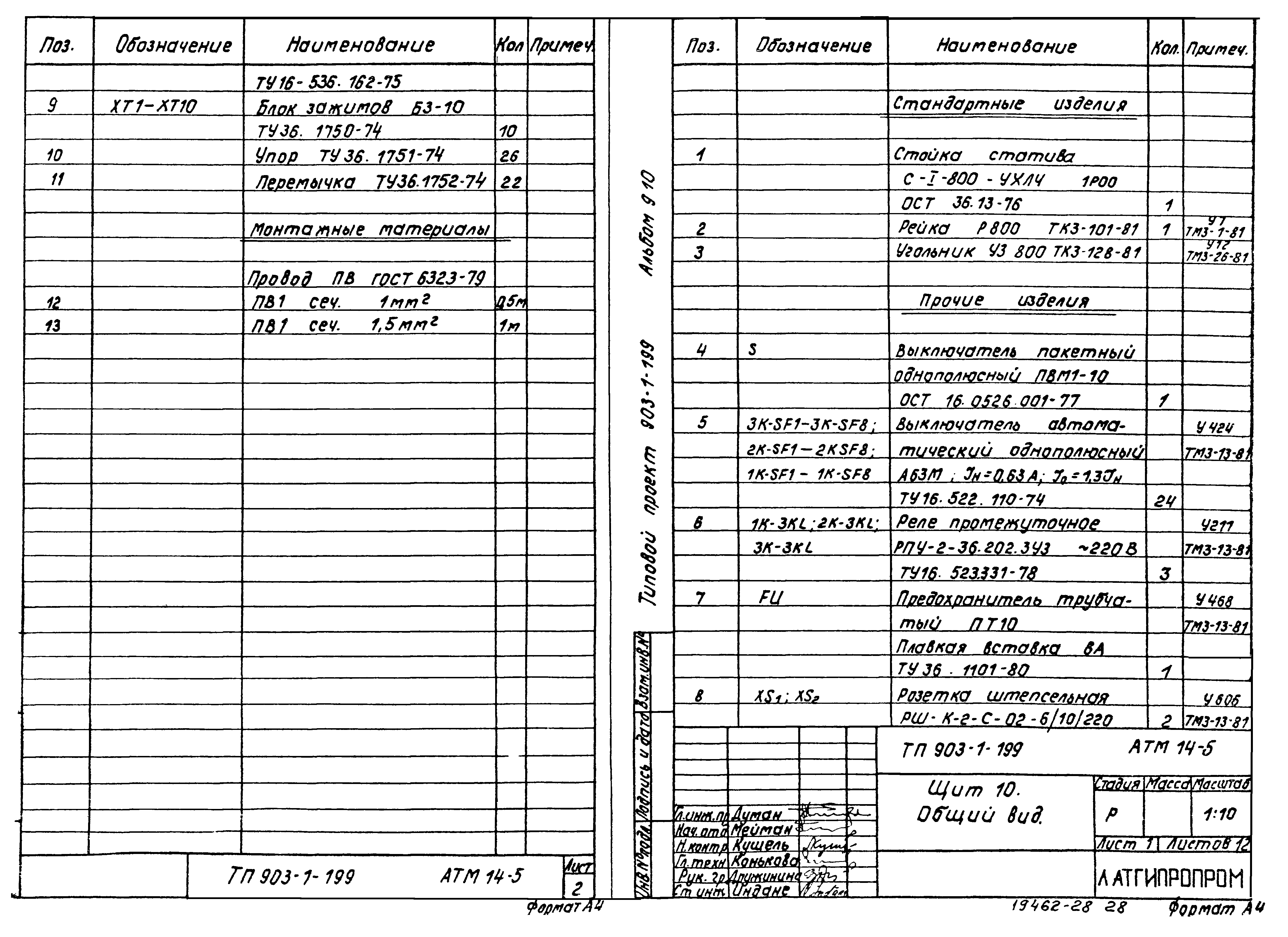 Типовой проект 903-1-199